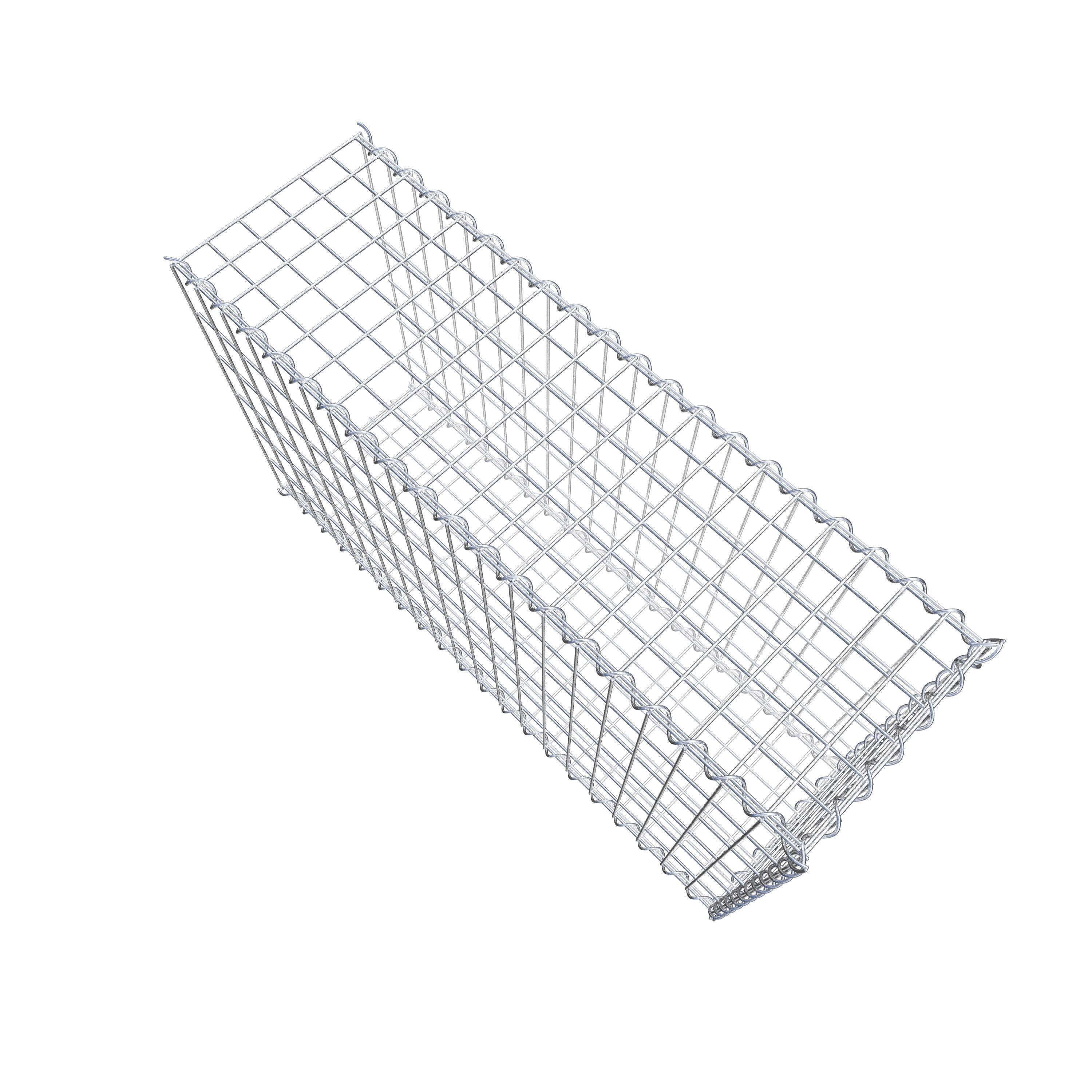 Påväxt gabion typ 2 100 cm x 60 cm x 30 cm (L x H x D), maskstorlek 5 cm x 10 cm, spiral