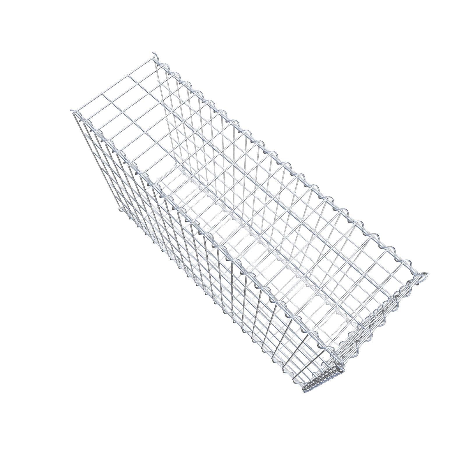 Anbaugabione Typ 2 100 cm x 60 cm x 30 cm (L x H x T), Maschenweite 5 cm x 10 cm, Spirale