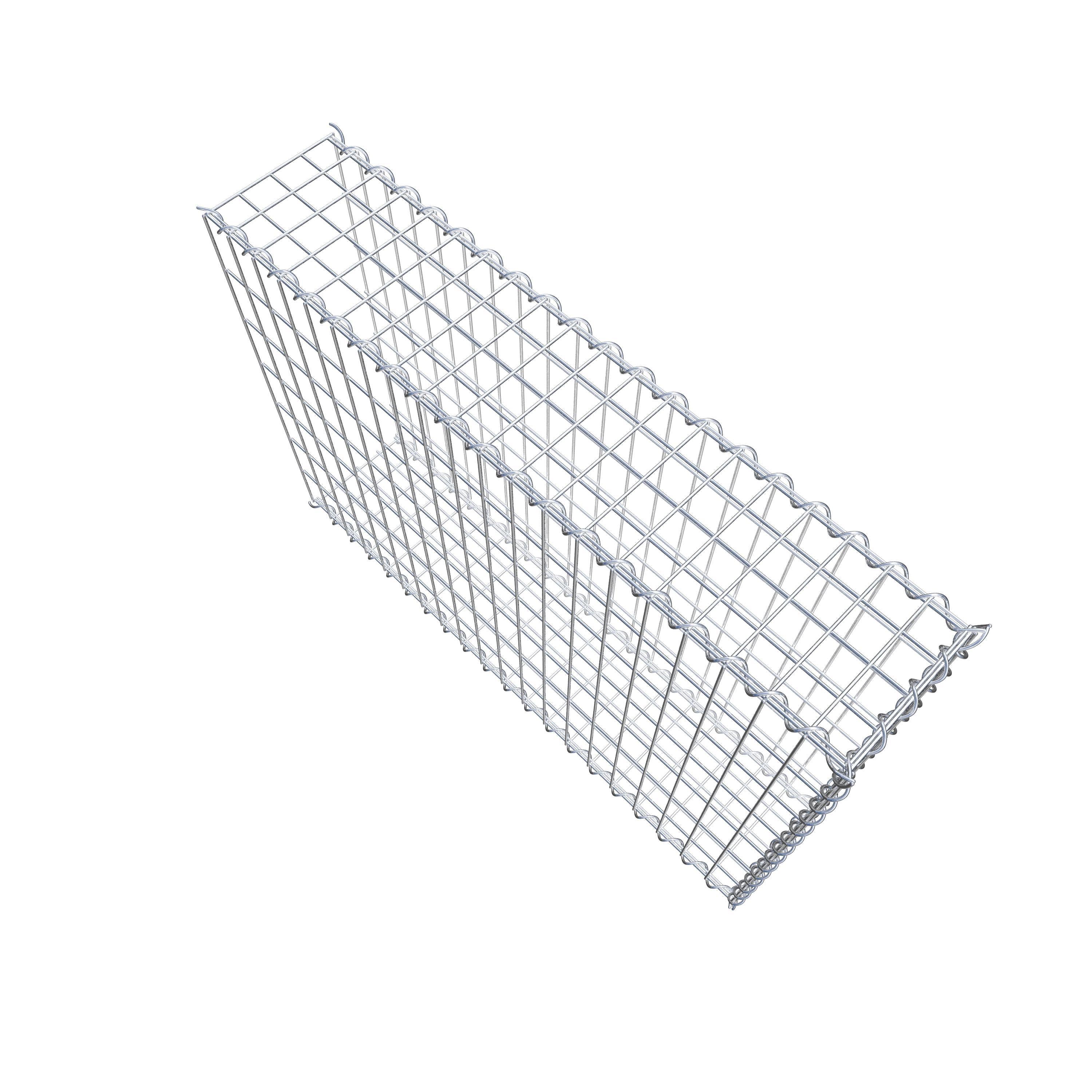 Grown-on gabion type 2 100 cm x 70 cm x 20 cm (L x H x D), mesh size 5 cm x 10 cm, spiral