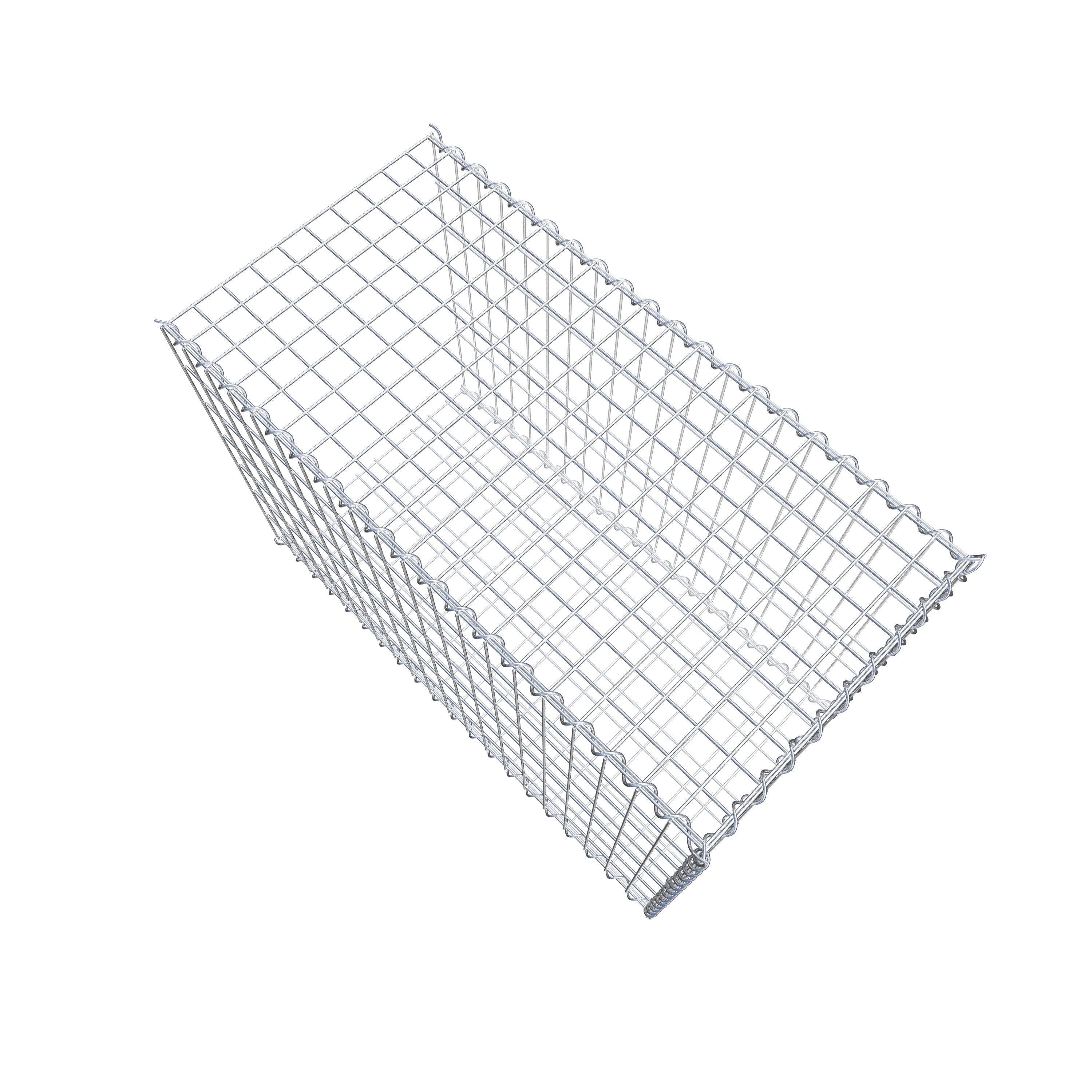 Grown-on gabion type 2 100 cm x 70 cm x 50 cm (L x H x D), mesh size 5 cm x 10 cm, spiral