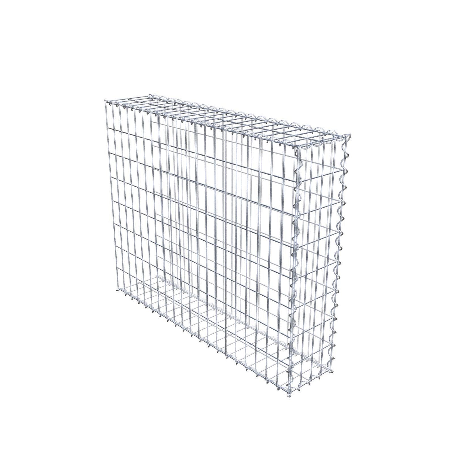 Extra gabion typ 2 100 cm x 80 cm x 20 cm (L x H x D), maskstorlek 5 cm x 10 cm, spiral