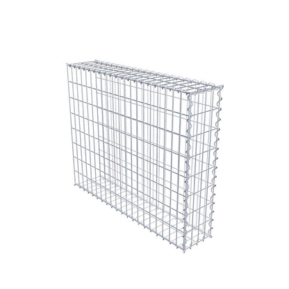 Extra gabion typ 2 100 cm x 80 cm x 20 cm (L x H x D), maskstorlek 5 cm x 10 cm, spiral