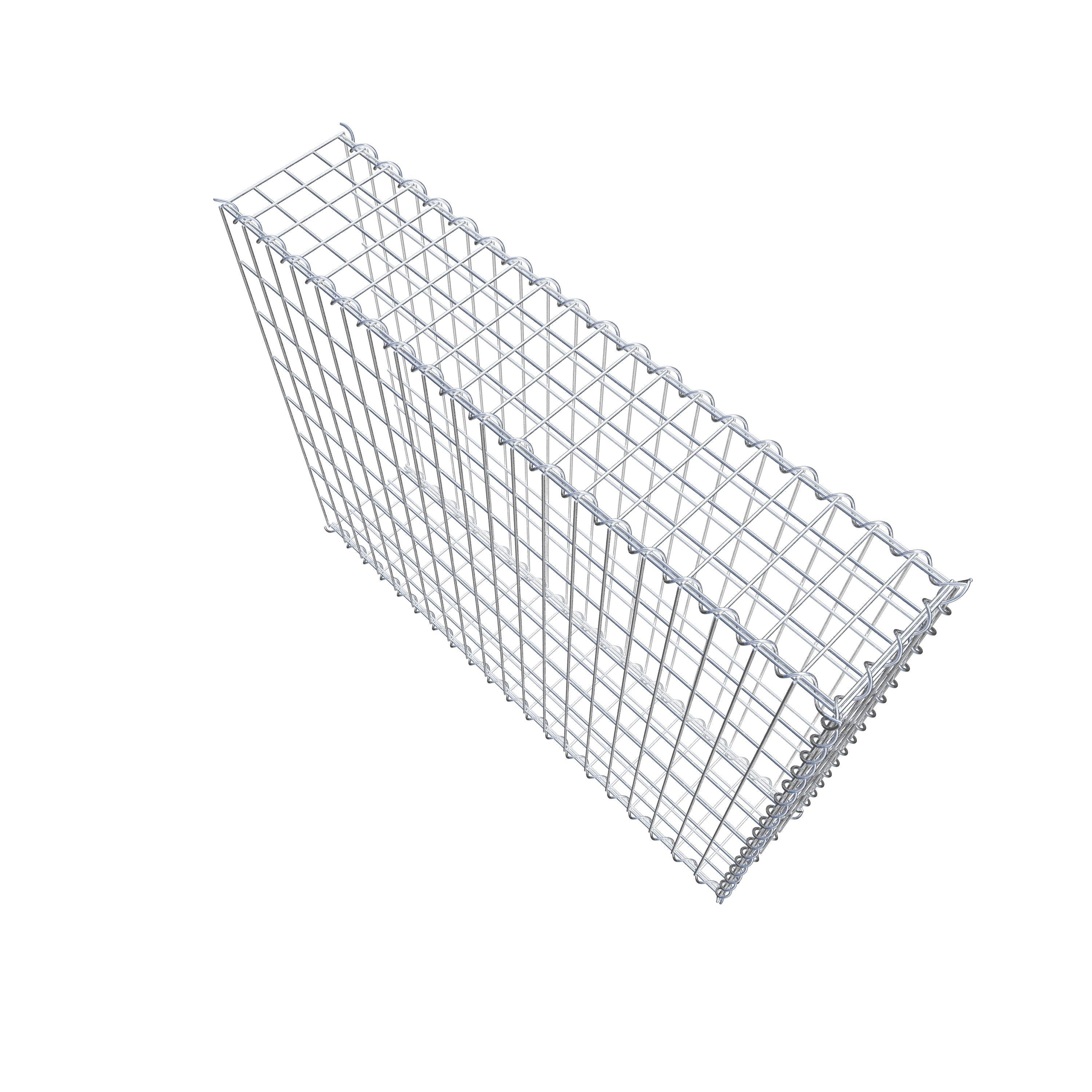 Grown-on gabion type 2 100 cm x 80 cm x 20 cm (L x H x D), mesh size 5 cm x 10 cm, spiral