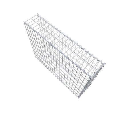 Extra gabion typ 2 100 cm x 80 cm x 20 cm (L x H x D), maskstorlek 5 cm x 10 cm, spiral