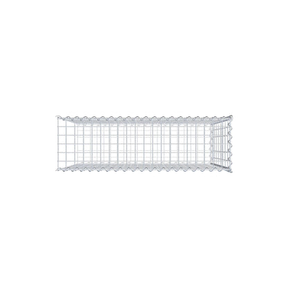 Gabião tipo 2 100 cm x 90 cm x 30 cm (C x A x P), malhagem 5 cm x 10 cm, espiral