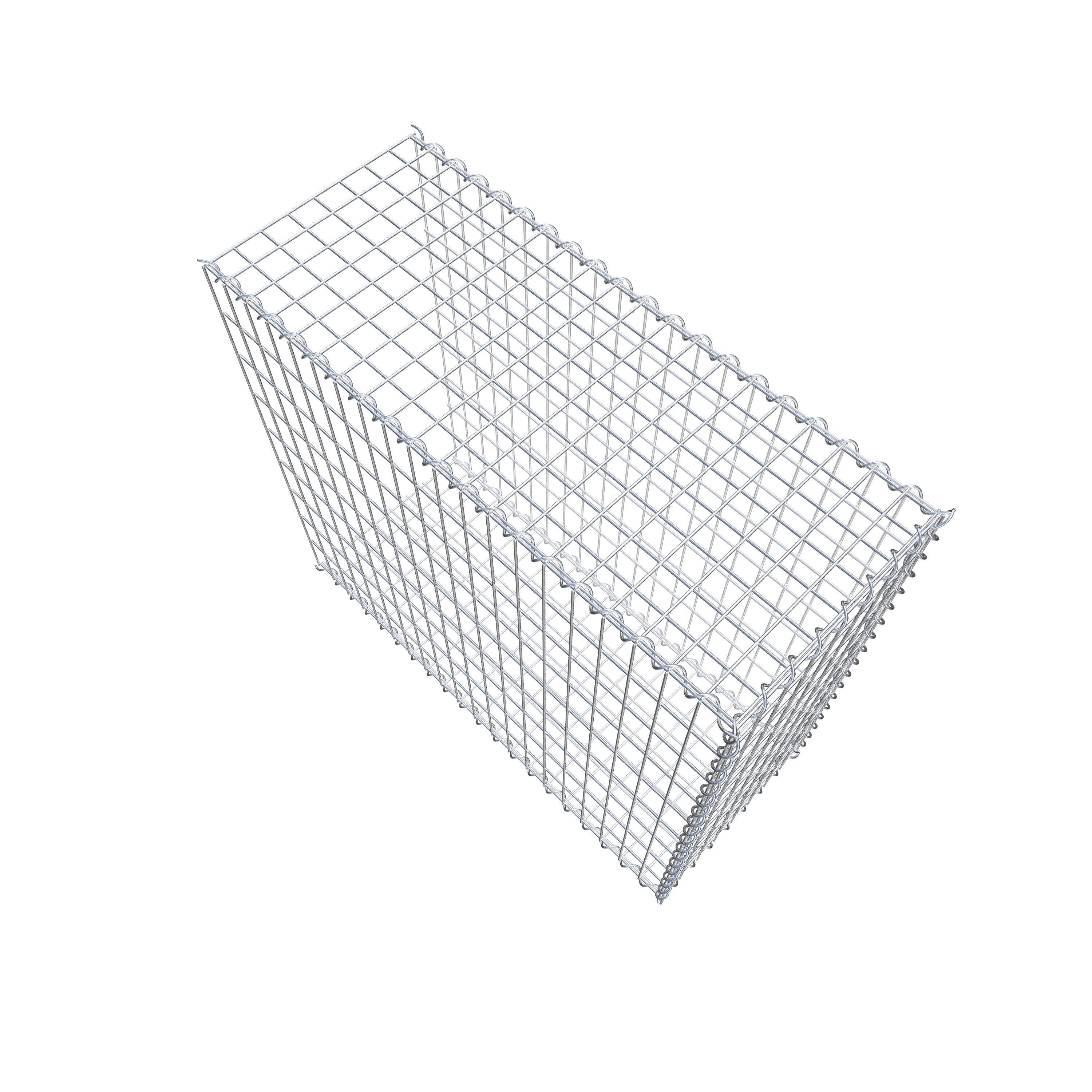 Add-on schanskorf type 2 100 cm x 90 cm x 40 cm (L x H x D), maaswijdte 5 cm x 10 cm, spiraalvormig