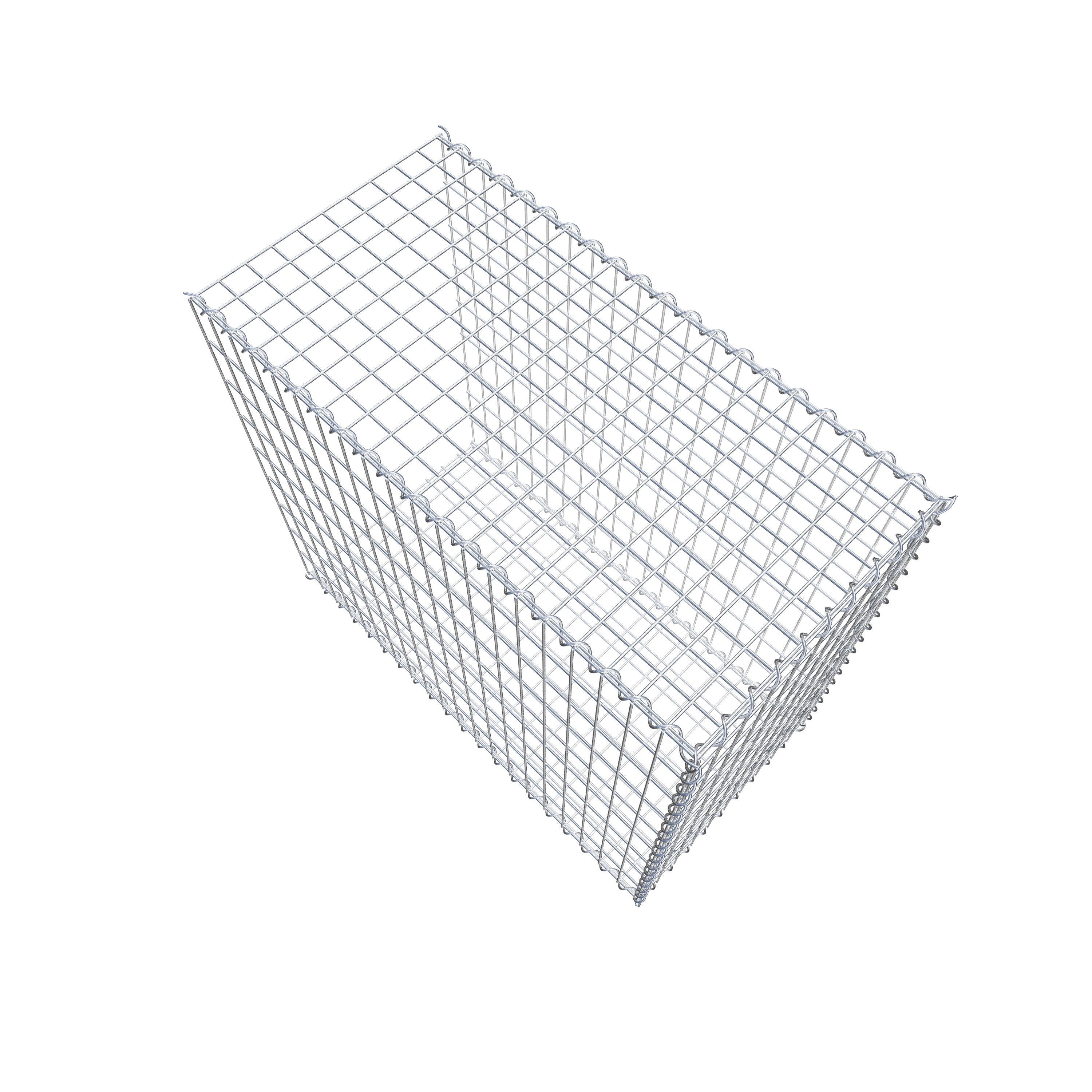 Grown-on gabion type 2 100 cm x 90 cm x 50 cm (L x H x D), mesh size 5 cm x 10 cm, spiral