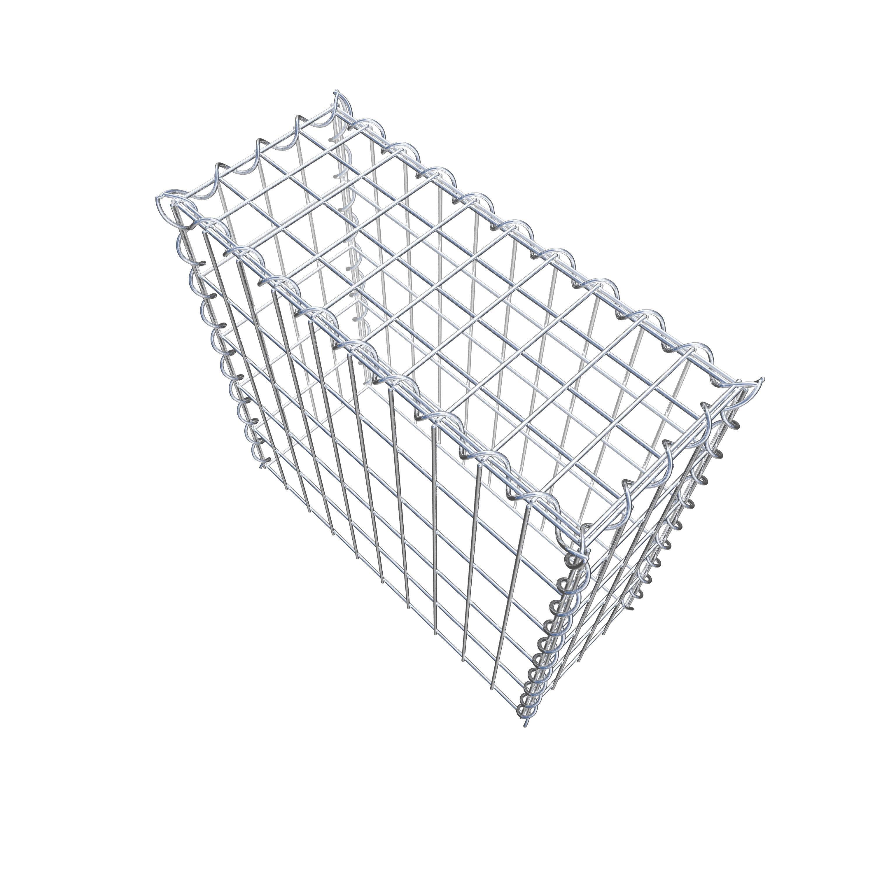 Påväxt gabion typ 3 50 cm x 50 cm x 20 cm (L x H x D), maskstorlek 5 cm x 10 cm, spiral