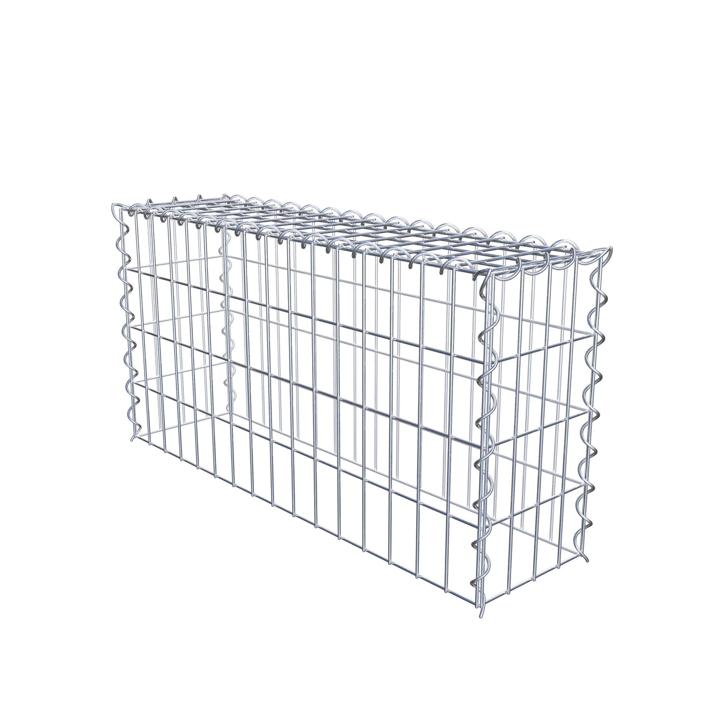 Anbaugabione Typ 3 80 cm x 40 cm x 20 cm (L x H x T), Maschenweite 5 cm x 10 cm, Spirale