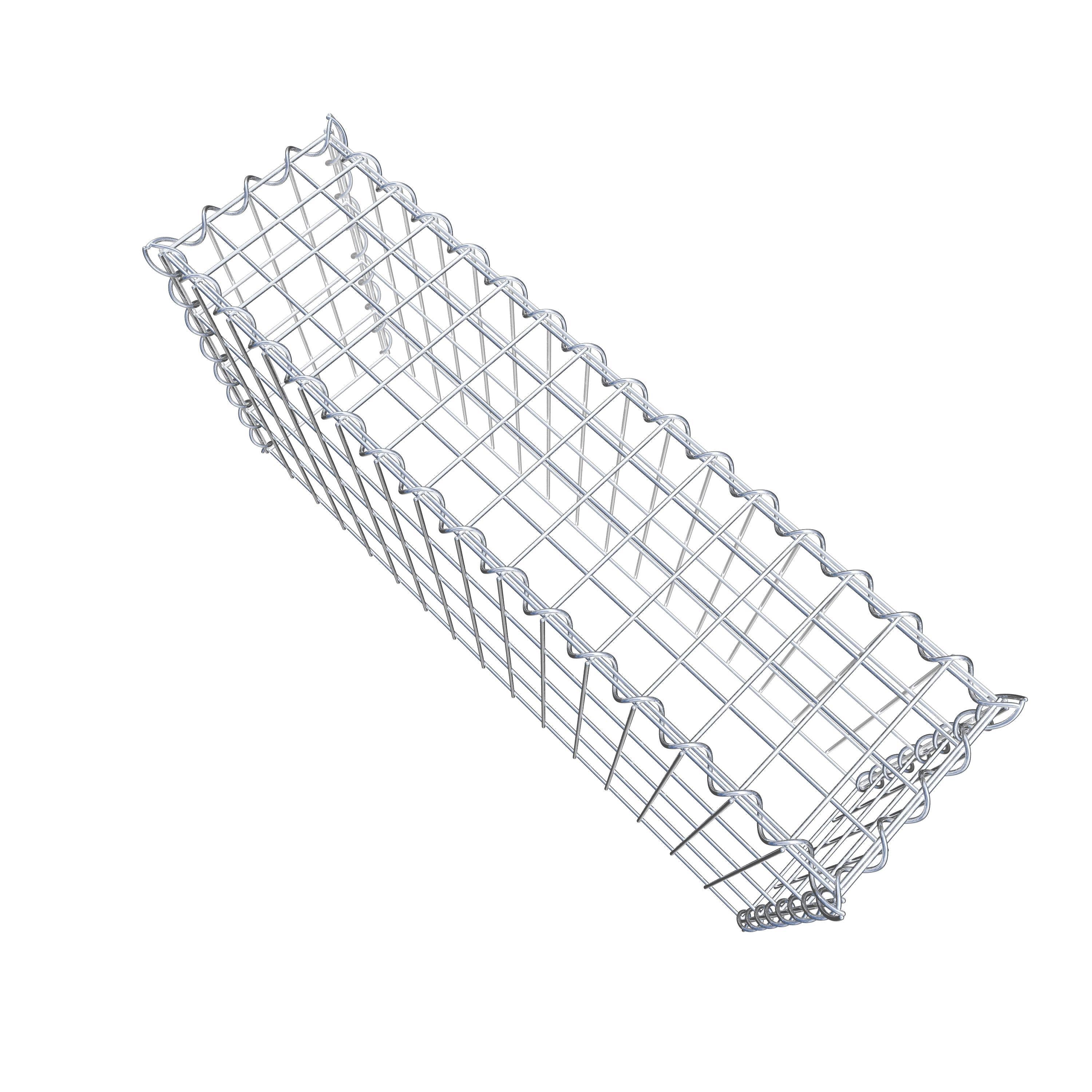 Add-on schanskorf type 3 80 cm x 40 cm x 20 cm (L x H x D), maaswijdte 5 cm x 10 cm, spiraalvormig