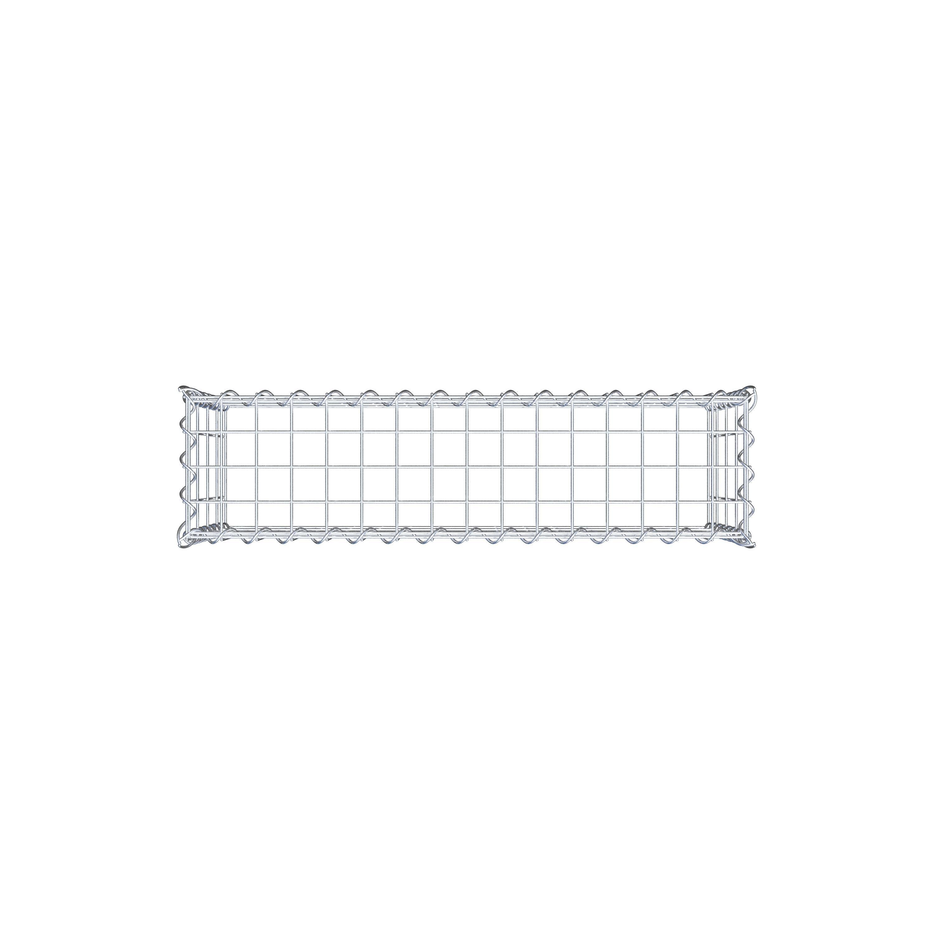 Add-on schanskorf type 3 80 cm x 40 cm x 20 cm (L x H x D), maaswijdte 5 cm x 10 cm, spiraalvormig