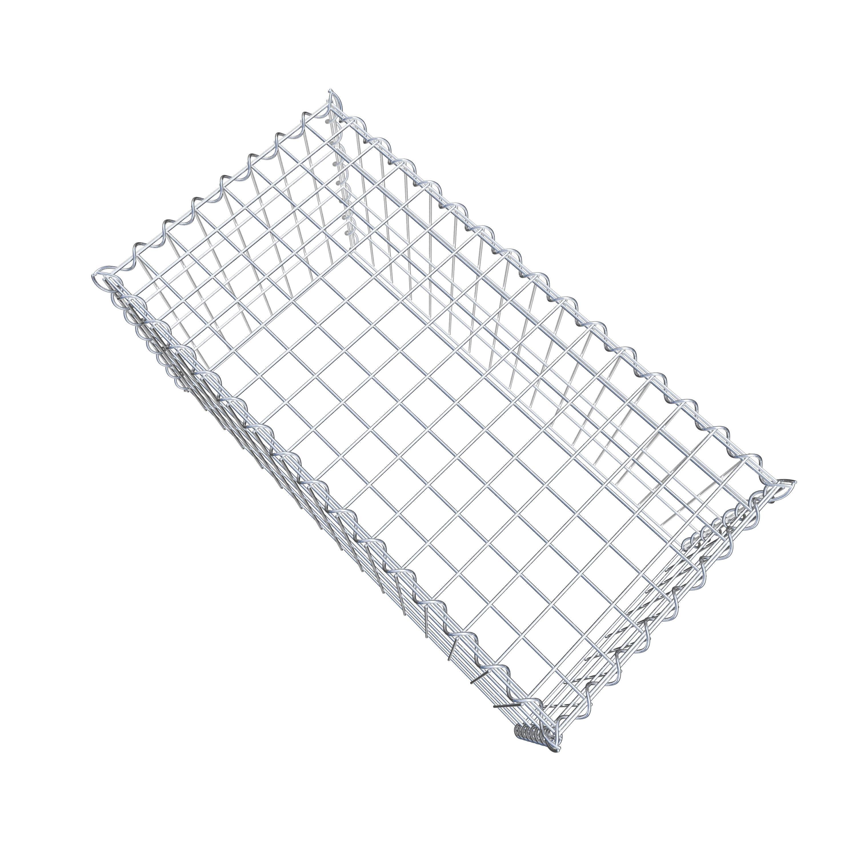 Grown-on gabion type 3 80 cm x 40 cm x 40 cm (L x H x D), mesh size 5 cm x 10 cm, spiral