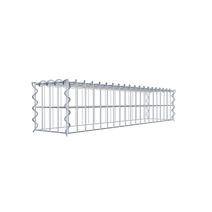 Gavión adulto tipo 3 100 cm x 20 cm x 20 cm (largo x alto x profundidad), tamaño de malla 5 cm x 10 cm, espiral