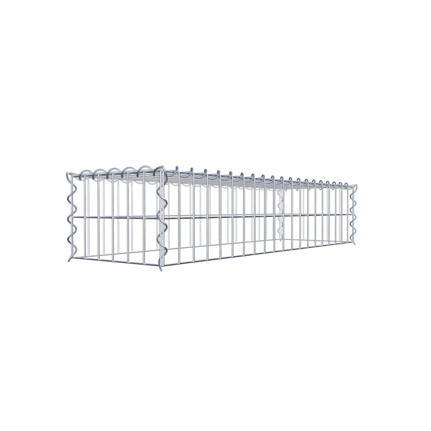 Gavión complementario tipo 3 100 cm x 20 cm x 30 cm (L x A x P), malla 5 cm x 10 cm, espiral