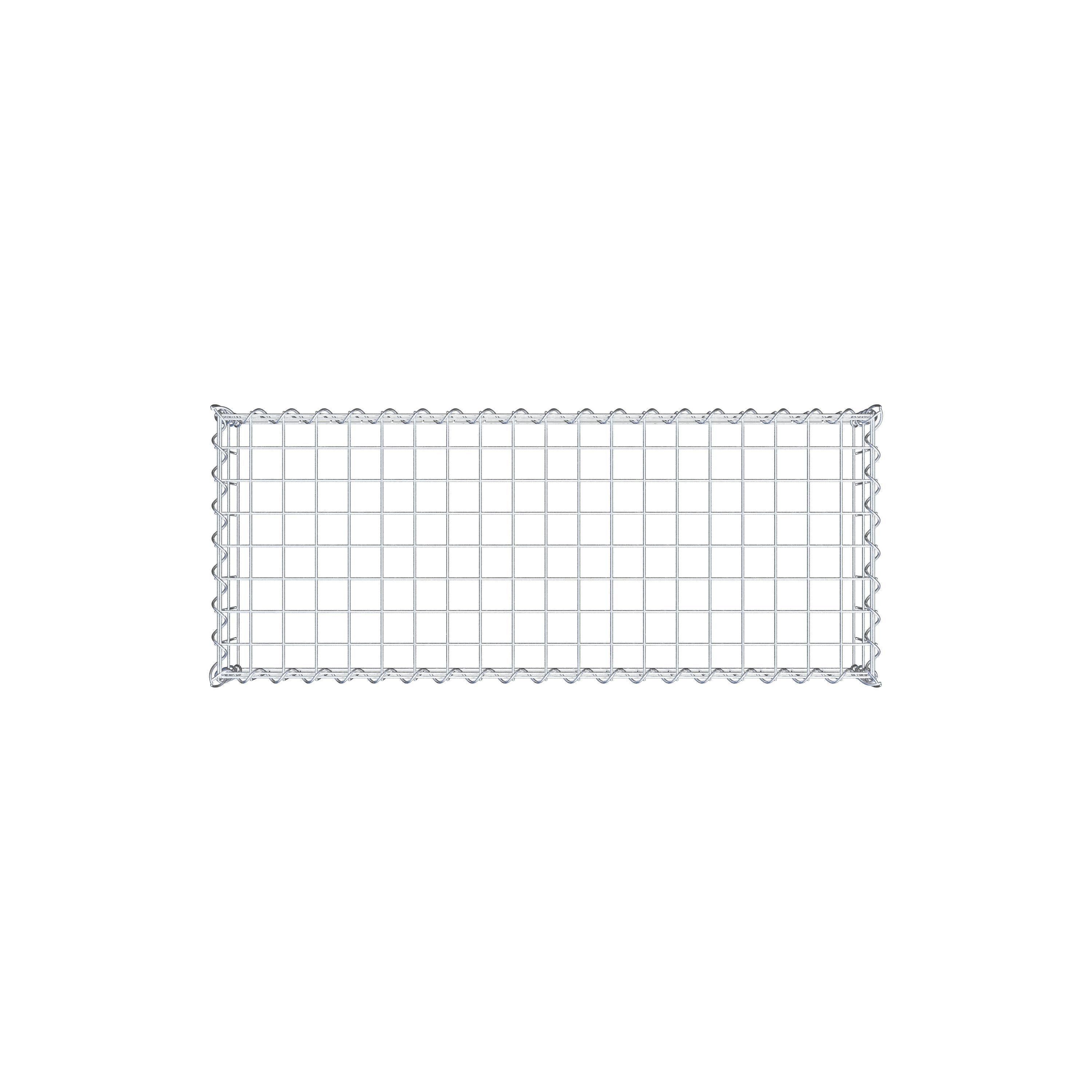 Grown-on gabion type 3 100 cm x 20 cm x 40 cm (L x H x D), mesh size 5 cm x 10 cm, spiral