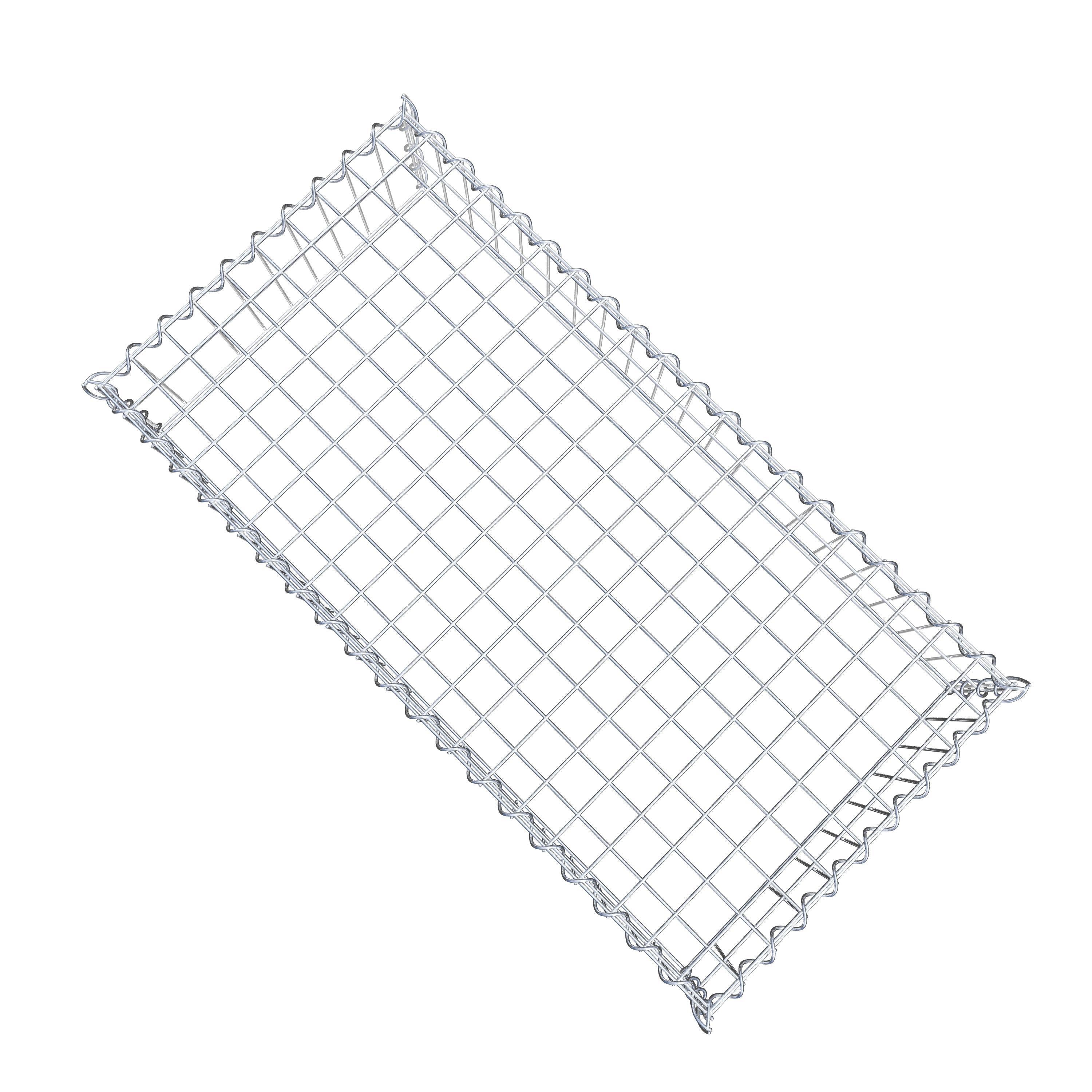 Grown-on gabion type 3 100 cm x 20 cm x 50 cm (L x H x D), mesh size 5 cm x 10 cm, spiral