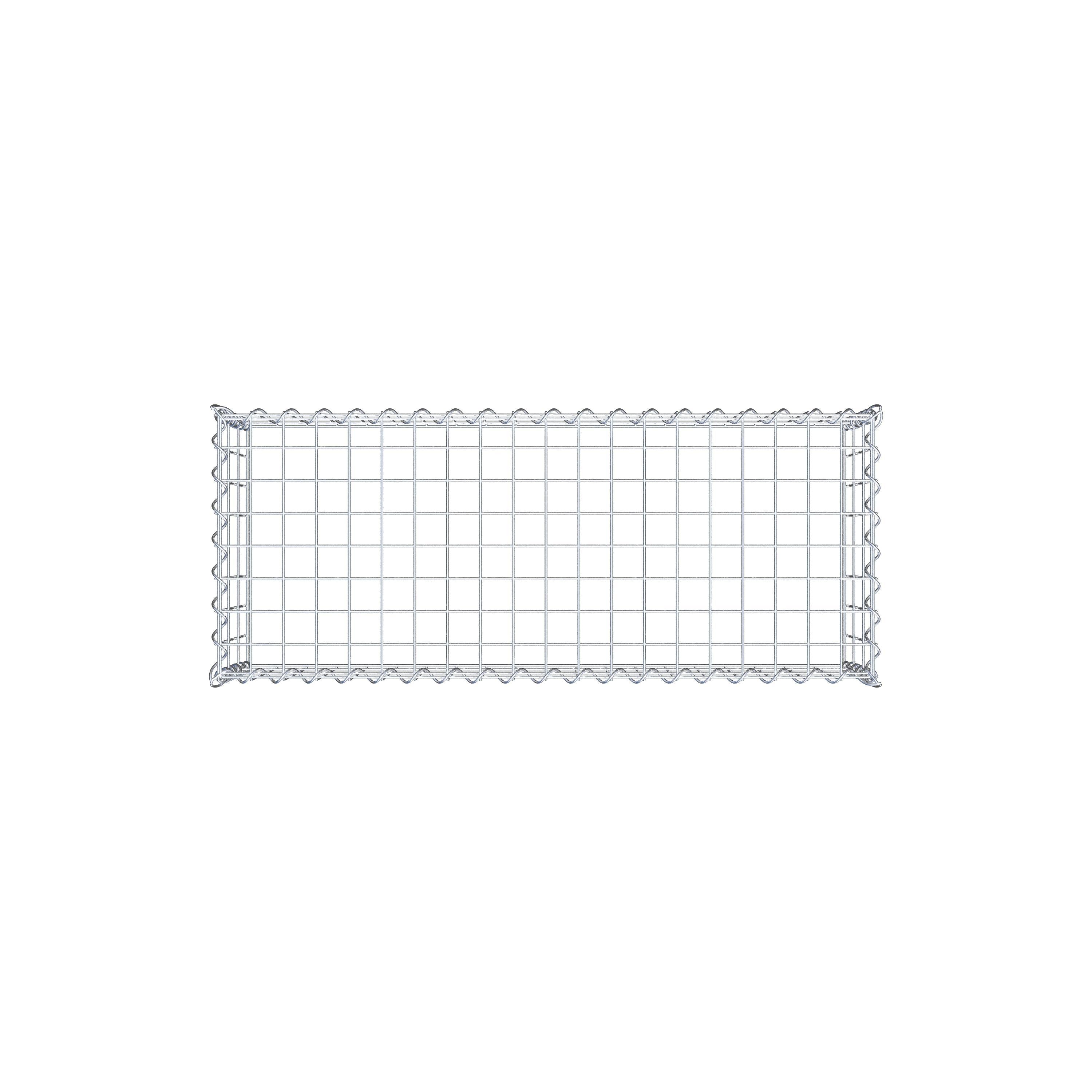 Grown-on gabion type 3 100 cm x 30 cm x 40 cm (L x H x D), mesh size 5 cm x 10 cm, spiral