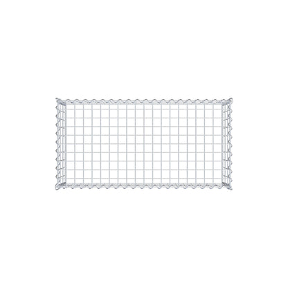 Gavión adulto tipo 3 100 cm x 30 cm x 50 cm (largo x alto x profundidad), tamaño de malla 5 cm x 10 cm, espiral