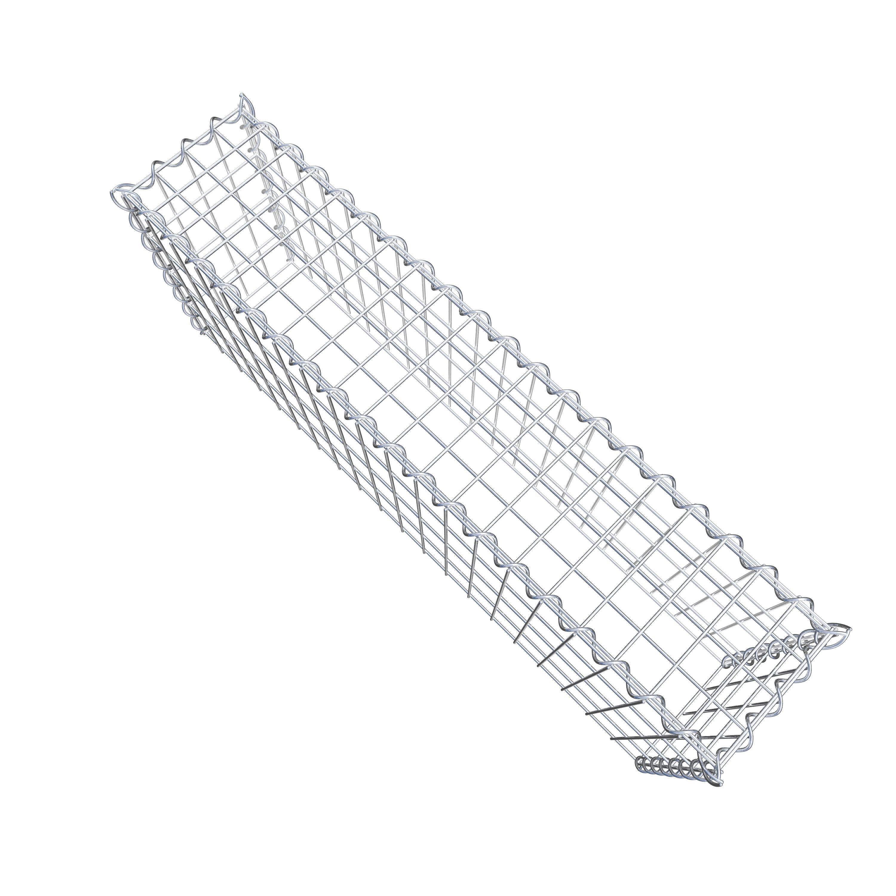 Add-on schanskorf type 3 100 cm x 40 cm x 20 cm (L x H x D), maaswijdte 5 cm x 10 cm, spiraalvormig