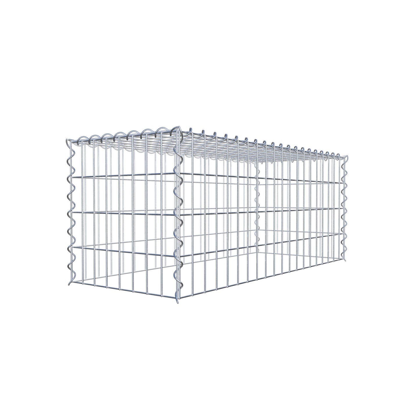 Add-on schanskorf type 3 100 cm x 40 cm x 40 cm (L x H x D), maaswijdte 5 cm x 10 cm, spiraalvormig