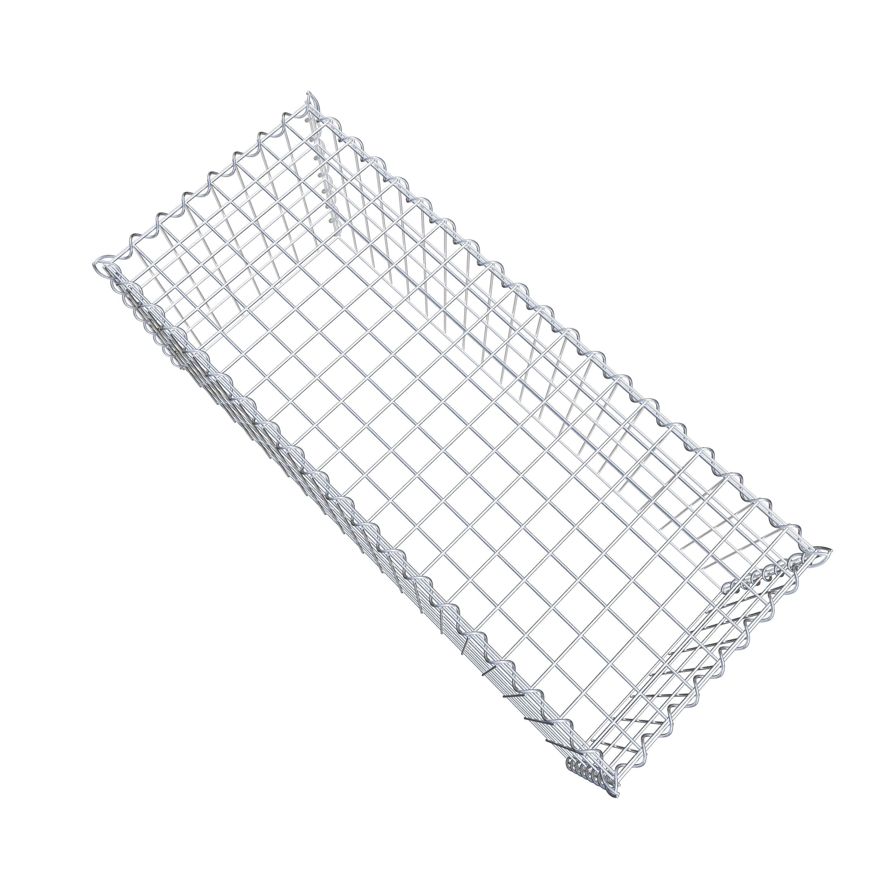 Grown-on gabion type 3 100 cm x 40 cm x 40 cm (L x H x D), mesh size 5 cm x 10 cm, spiral