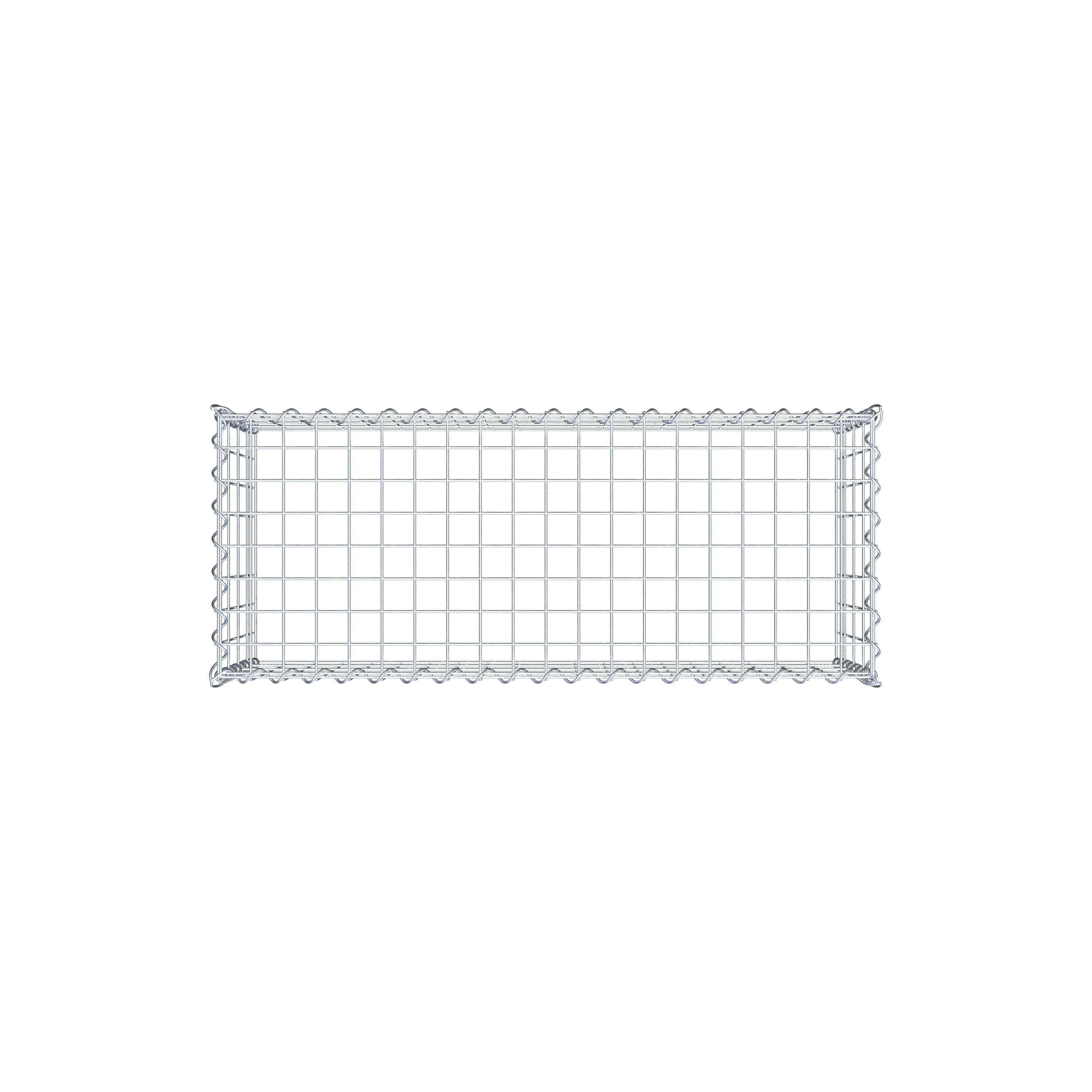 Grown-on gabion type 3 100 cm x 40 cm x 40 cm (L x H x D), mesh size 5 cm x 10 cm, spiral