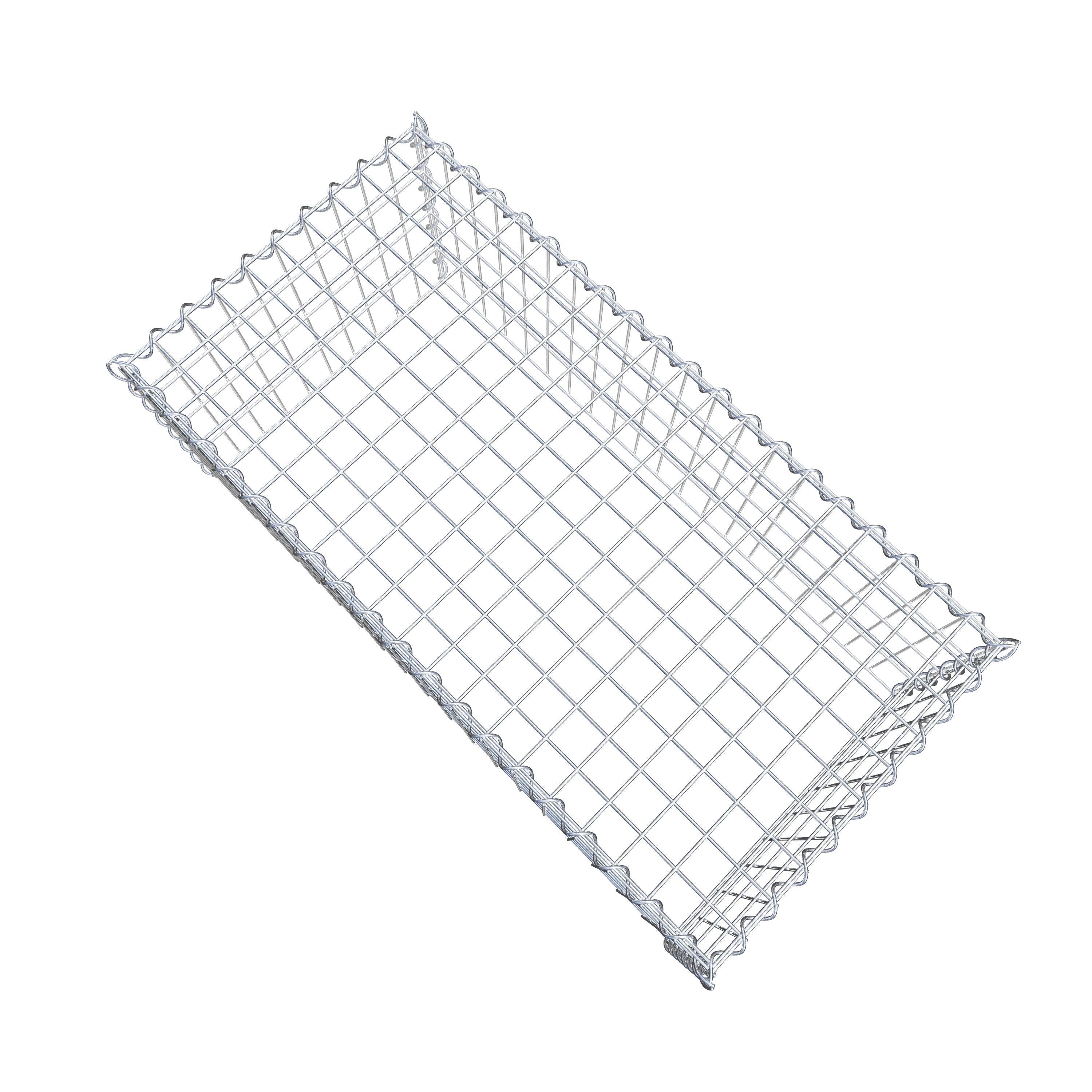 Grown-on gabion type 3 100 cm x 40 cm x 50 cm (L x H x D), mesh size 5 cm x 10 cm, spiral