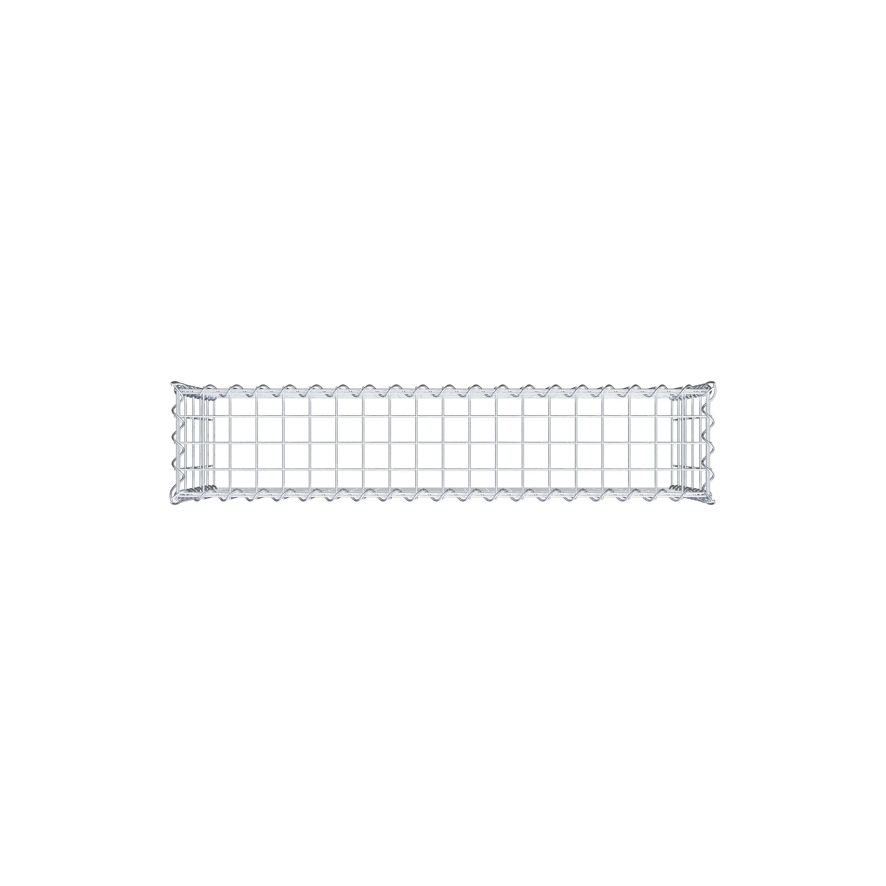 Gabião Tipo 3 100 cm x 50 cm x 20 cm (C x A x P), malhagem 5 cm x 10 cm, espiral