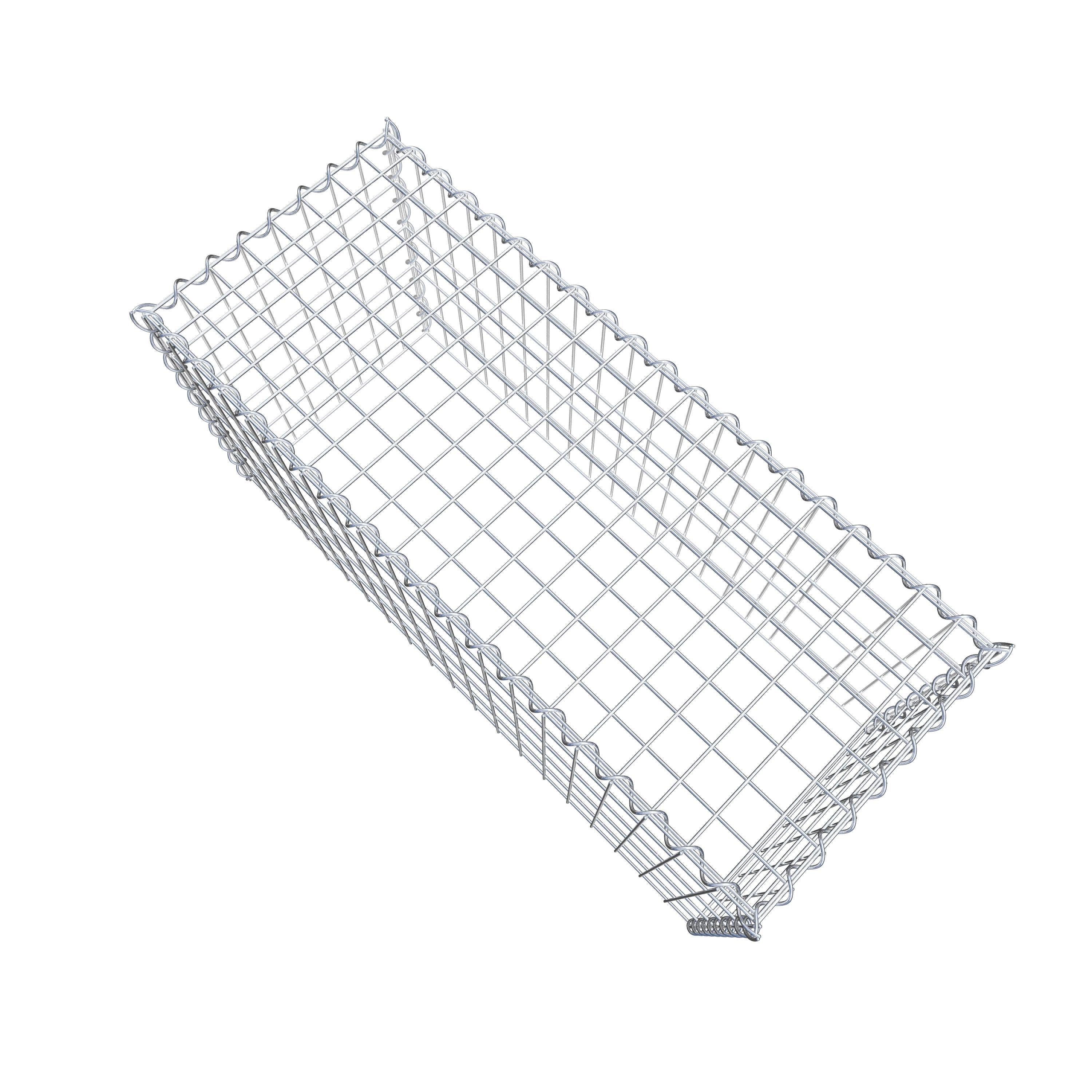 Grown-on gabion type 3 100 cm x 50 cm x 40 cm (L x H x D), mesh size 5 cm x 10 cm, spiral