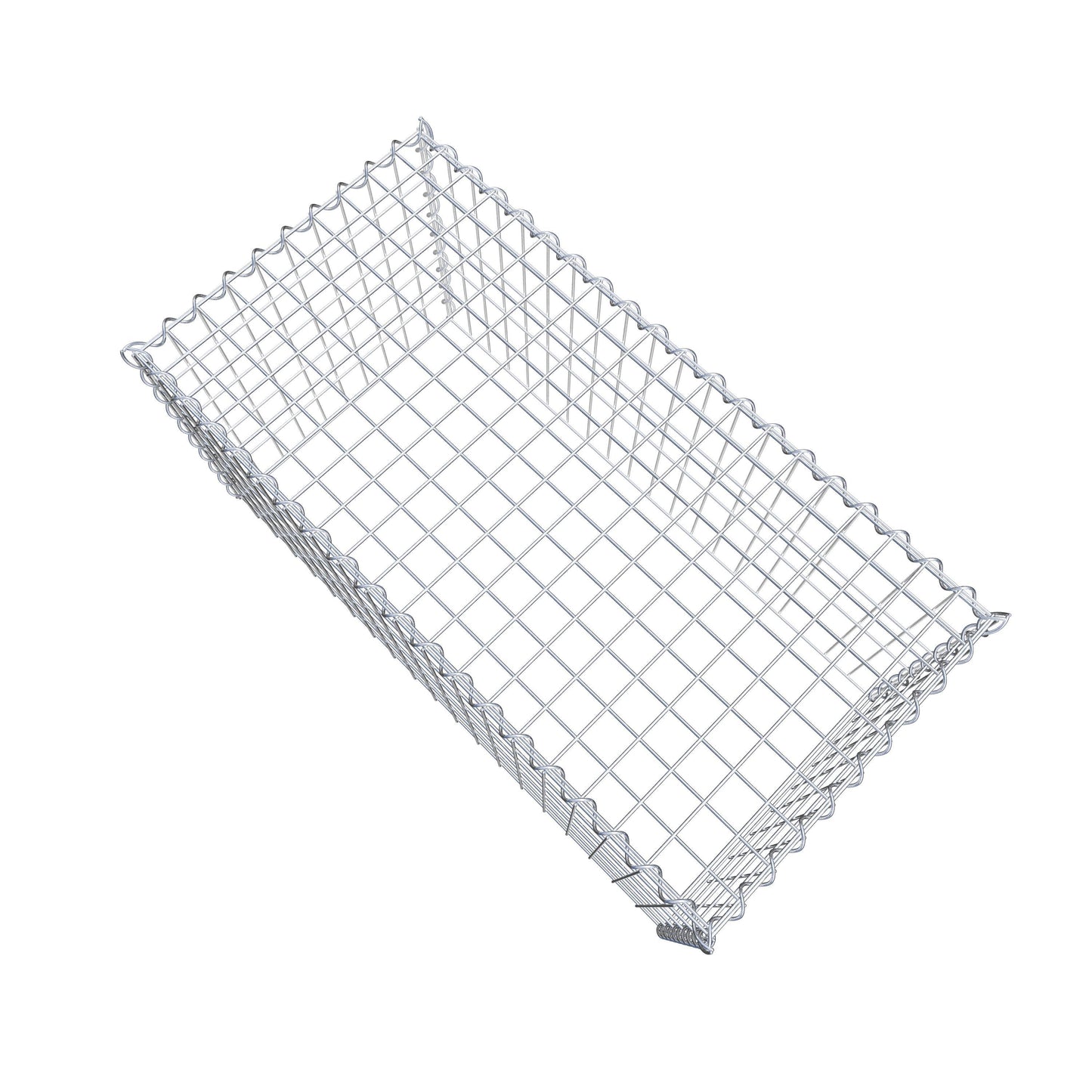 Opvokset gabion type 3 100 cm x 50 cm x 50 cm (L x H x D), maskestørrelse 5 cm x 10 cm, spiral