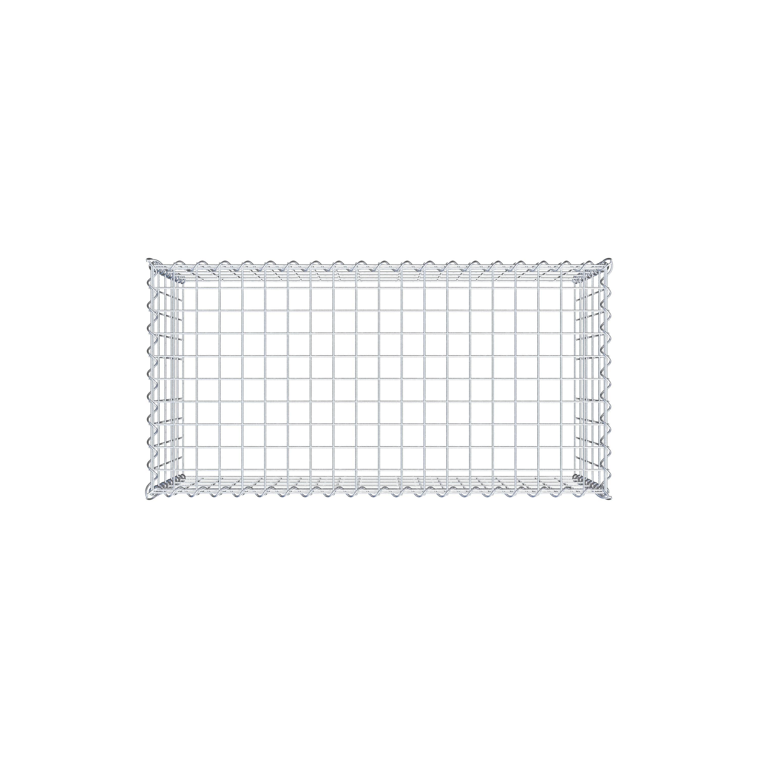 Grown-on gabion type 3 100 cm x 50 cm x 50 cm (L x H x D), mesh size 5 cm x 10 cm, spiral