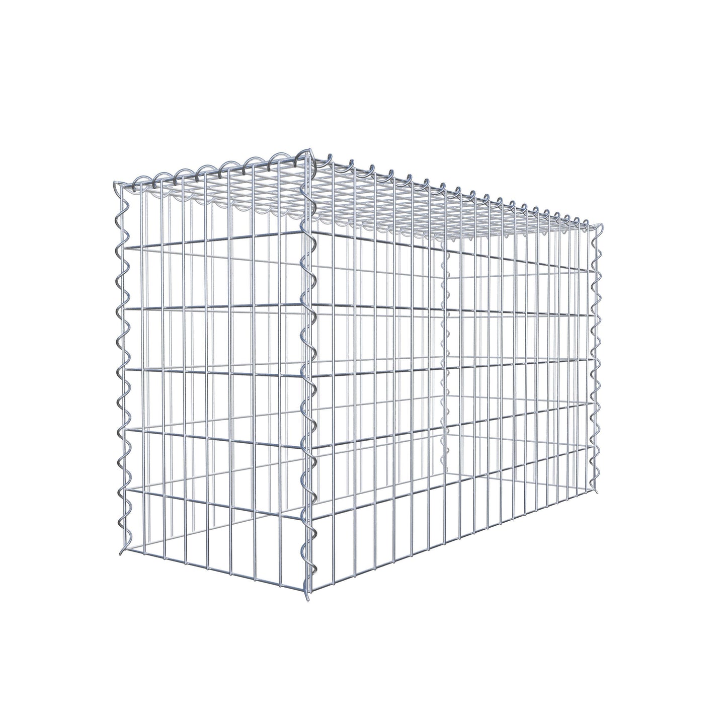 Gabion rapporté type 3 100 cm x 60 cm x 40 cm (L x H x P), mailles 5 cm x 10 cm, spirale