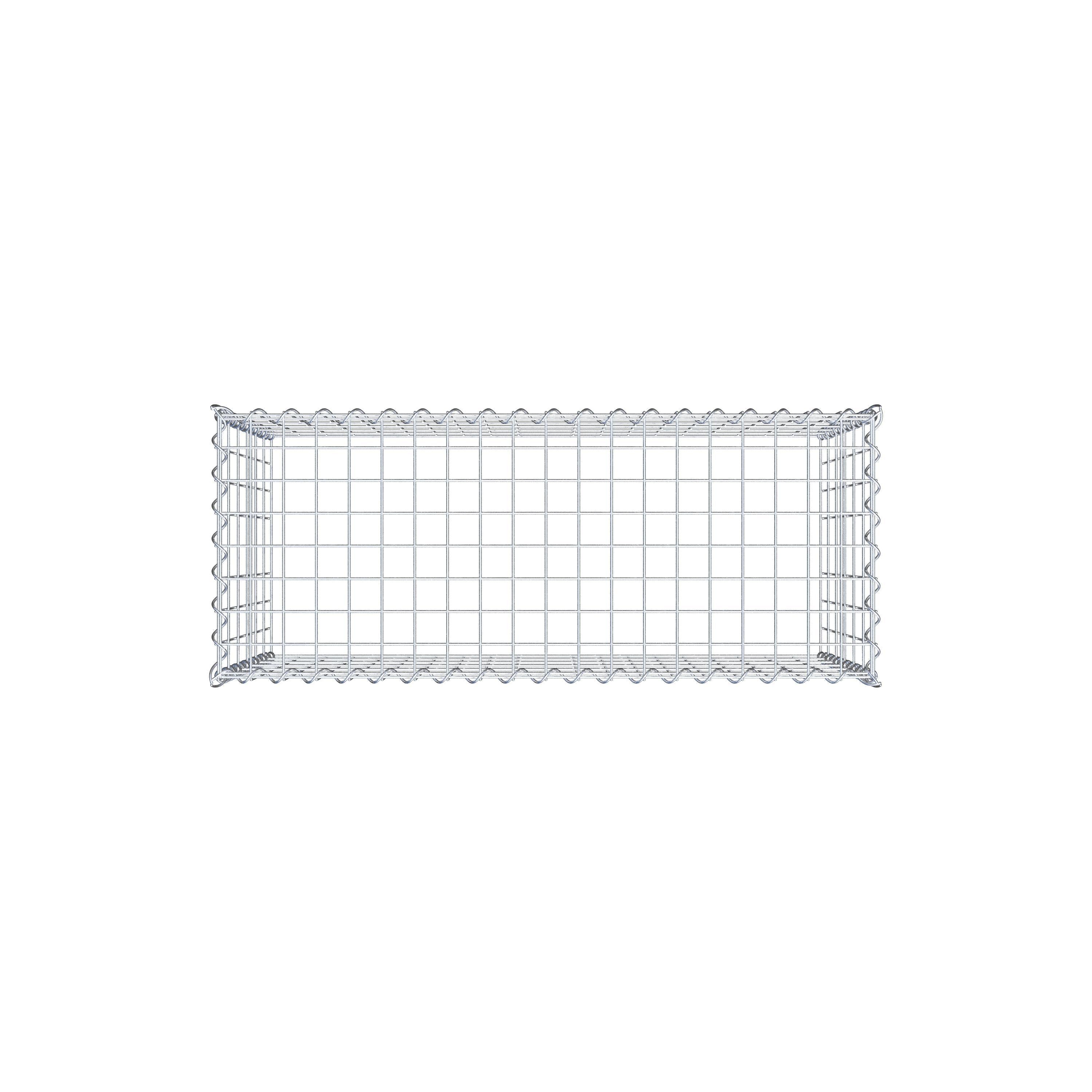 Grown-on gabion type 3 100 cm x 60 cm x 40 cm (L x H x D), mesh size 5 cm x 10 cm, spiral