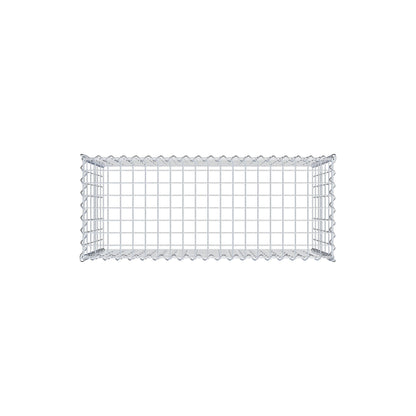 Gabion rapporté type 3 100 cm x 60 cm x 40 cm (L x H x P), mailles 5 cm x 10 cm, spirale