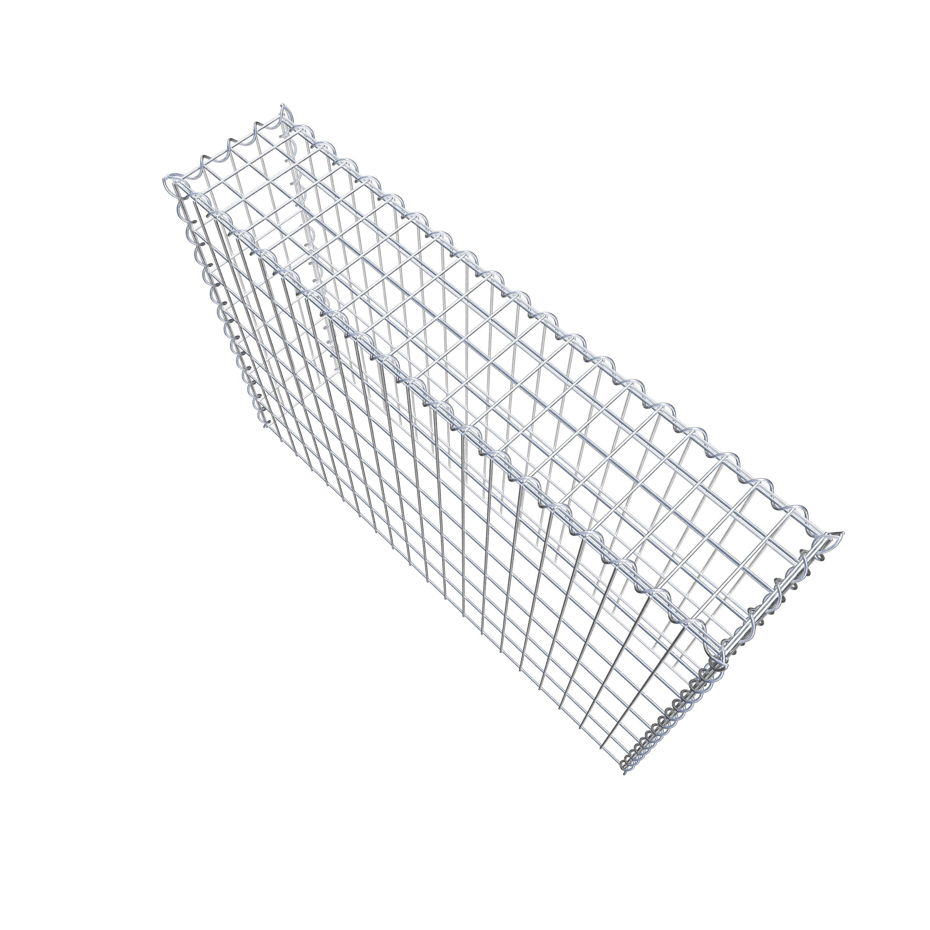 Grown-on gabion type 3 100 cm x 70 cm x 20 cm (L x H x D), mesh size 5 cm x 10 cm, spiral