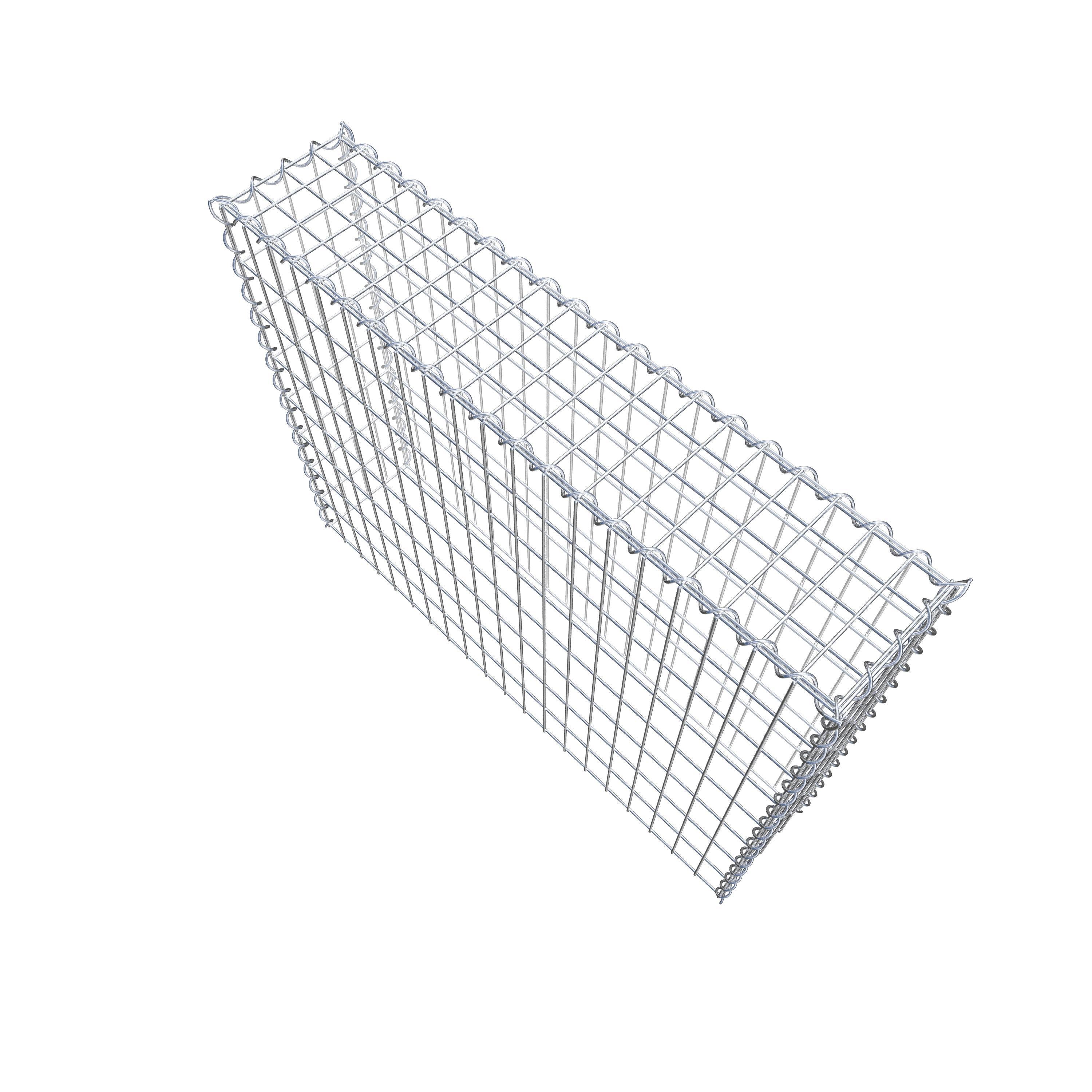 Grown-on gabion type 3 100 cm x 80 cm x 20 cm (L x H x D), mesh size 5 cm x 10 cm, spiral