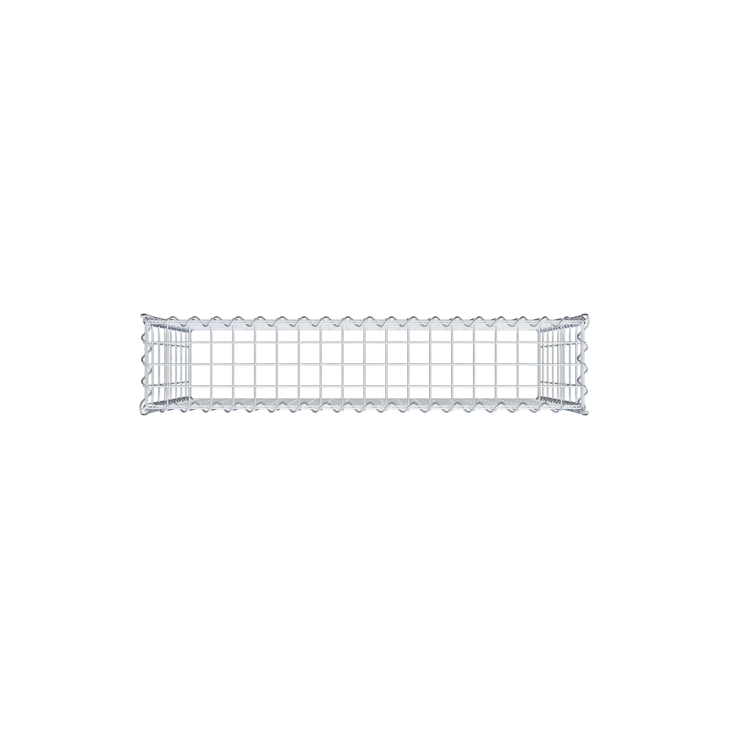 Add-on schanskorf type 3 100 cm x 80 cm x 20 cm (L x H x D), maaswijdte 5 cm x 10 cm, spiraalvormig