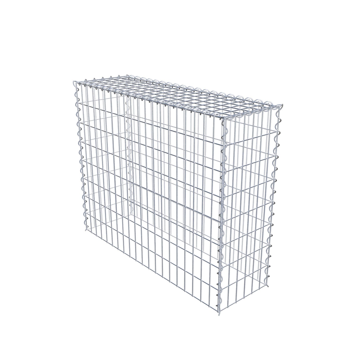 Anbaugabione Typ 3 100 cm x 80 cm x 30 cm (L x H x T), Maschenweite 5 cm x 10 cm, Spirale