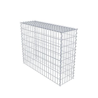 Anbaugabione Typ 3 100 cm x 80 cm x 30 cm (L x H x T), Maschenweite 5 cm x 10 cm, Spirale