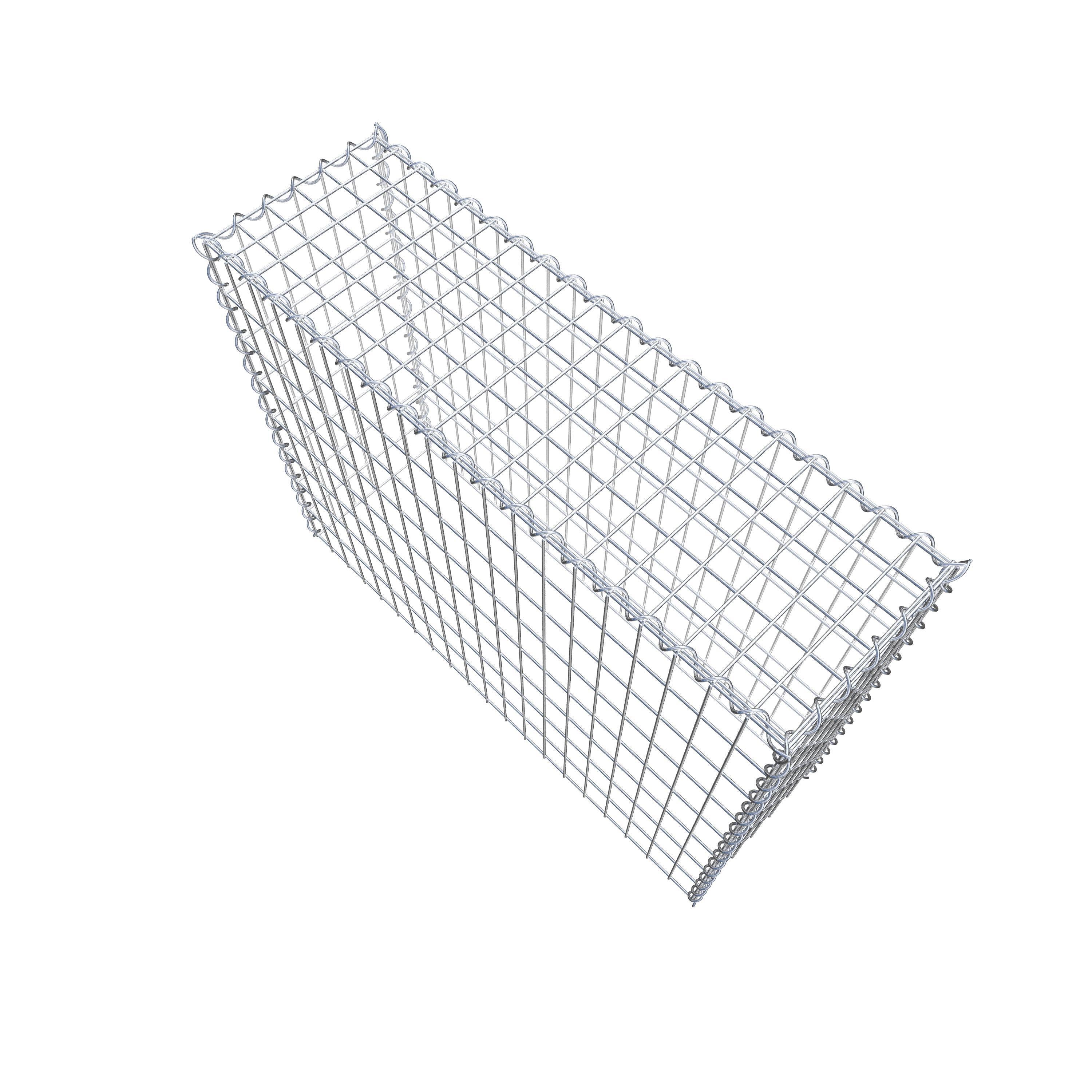 Cultivated gabion type 3 100 cm x 80 cm x 30 cm (L x H x D), mesh size 5 cm x 10 cm, spiral