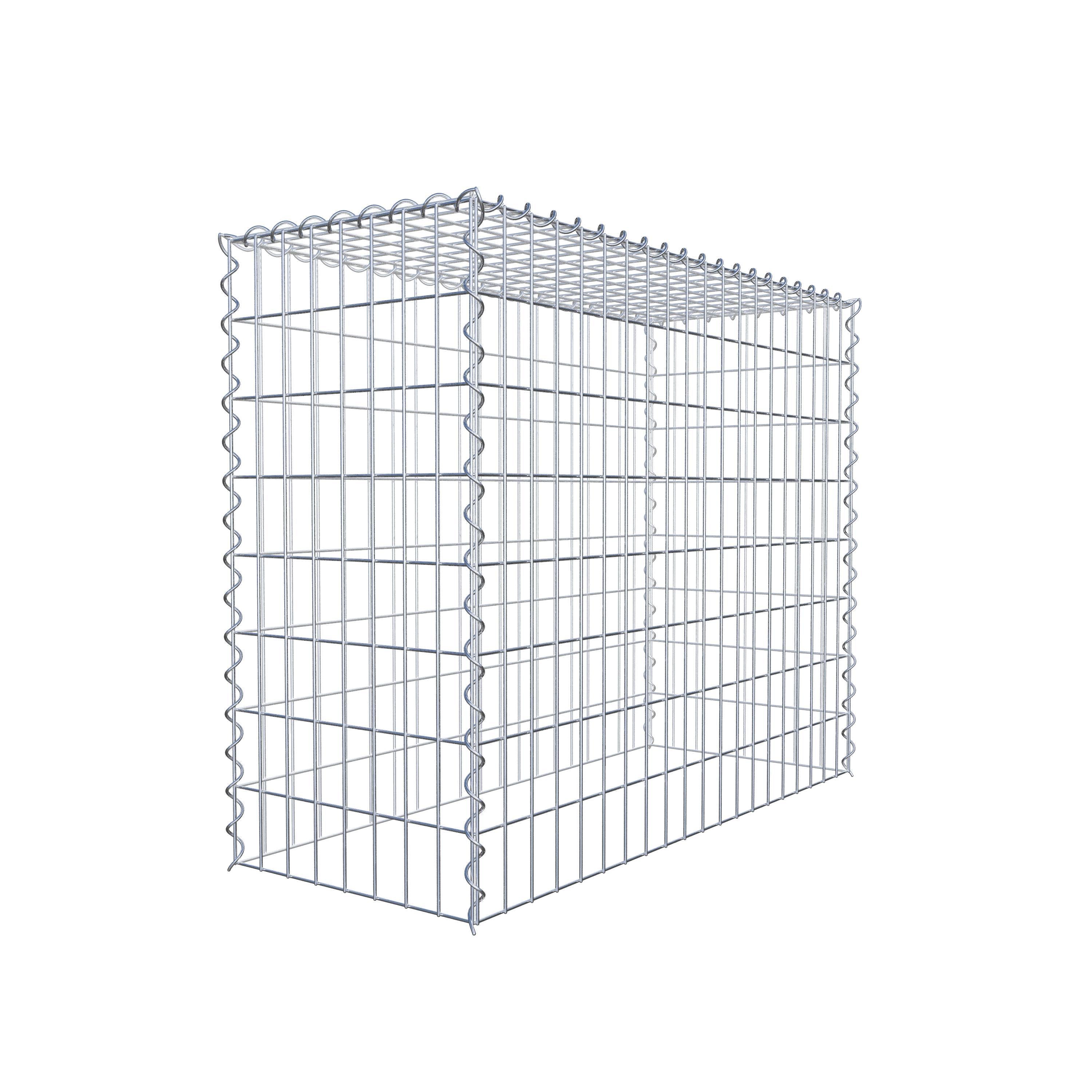 Grown-on gabion type 3 100 cm x 80 cm x 40 cm (L x H x D), mesh size 5 cm x 10 cm, spiral