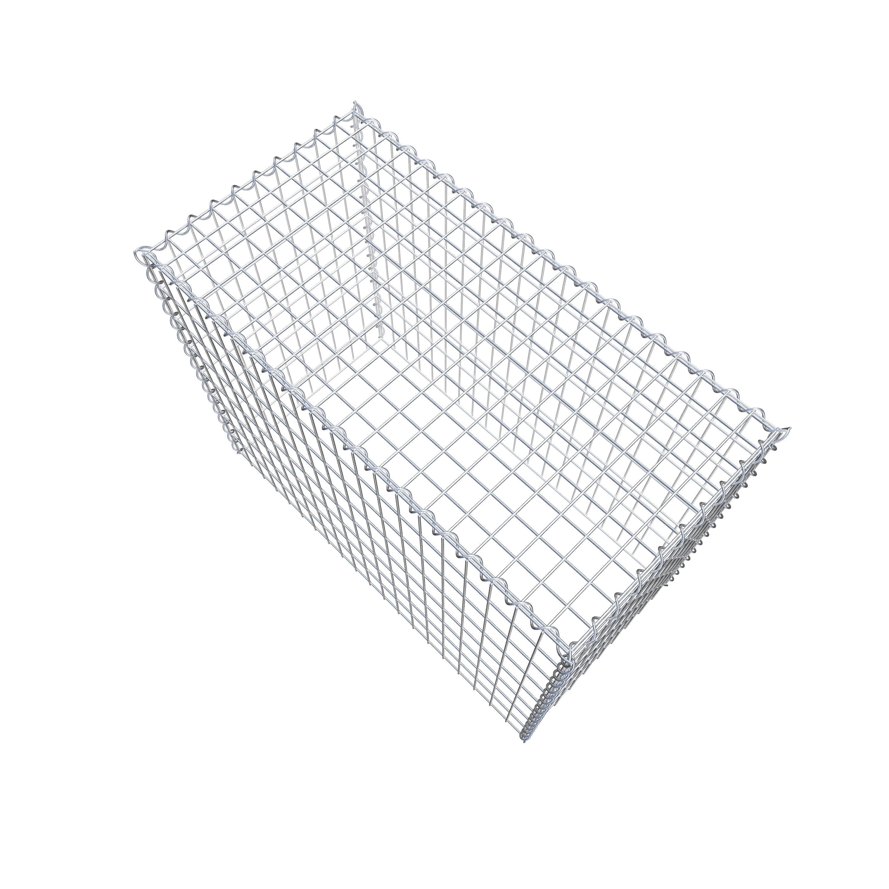 Grown-on gabion type 3 100 cm x 80 cm x 50 cm (L x H x D), mesh size 5 cm x 10 cm, spiral