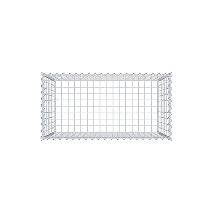 Anbaugabione Typ 3 100 cm x 80 cm x 50 cm (L x H x T), Maschenweite 5 cm x 10 cm, Spirale