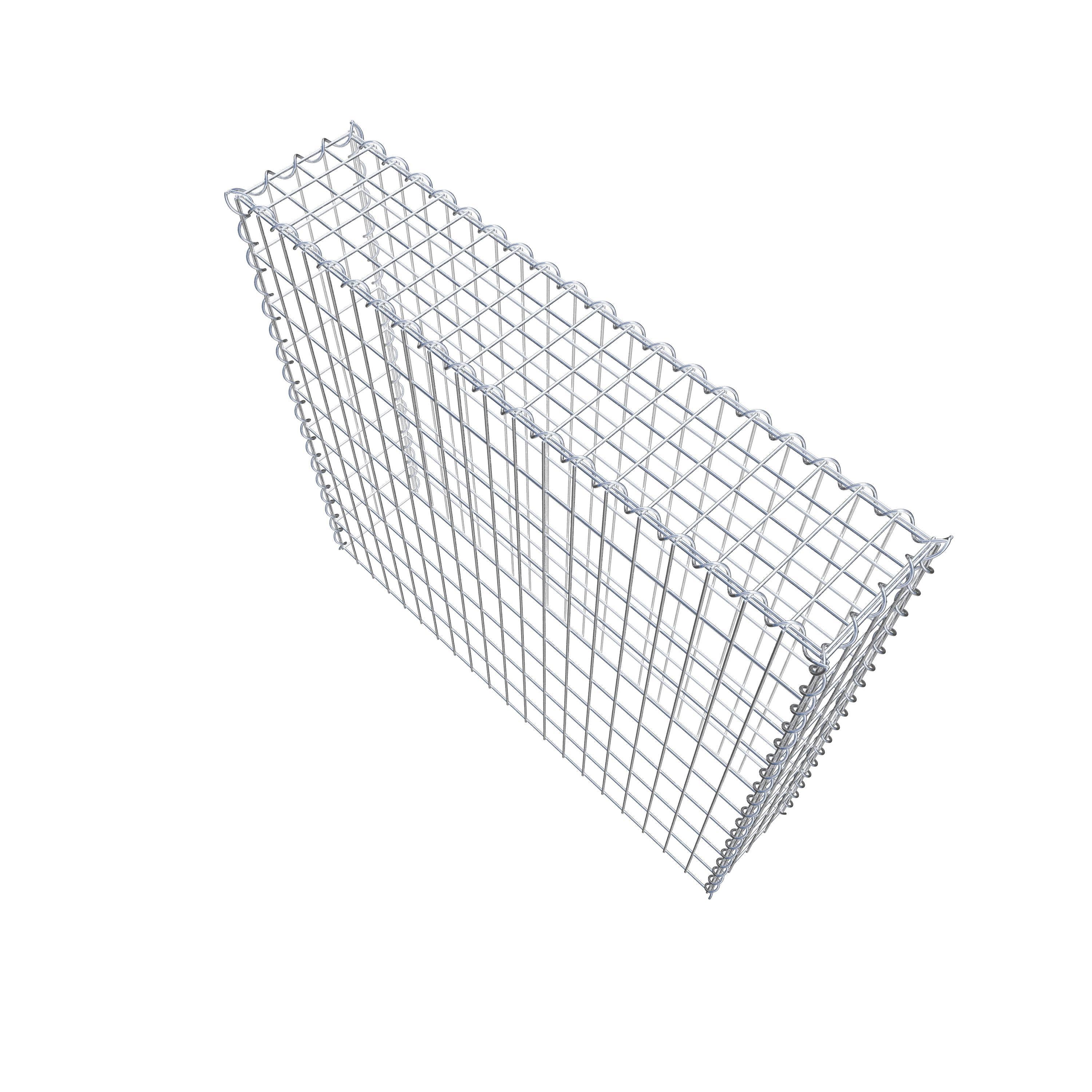 Grown-on gabion type 3 100 cm x 90 cm x 20 cm (L x H x D), mesh size 5 cm x 10 cm, spiral