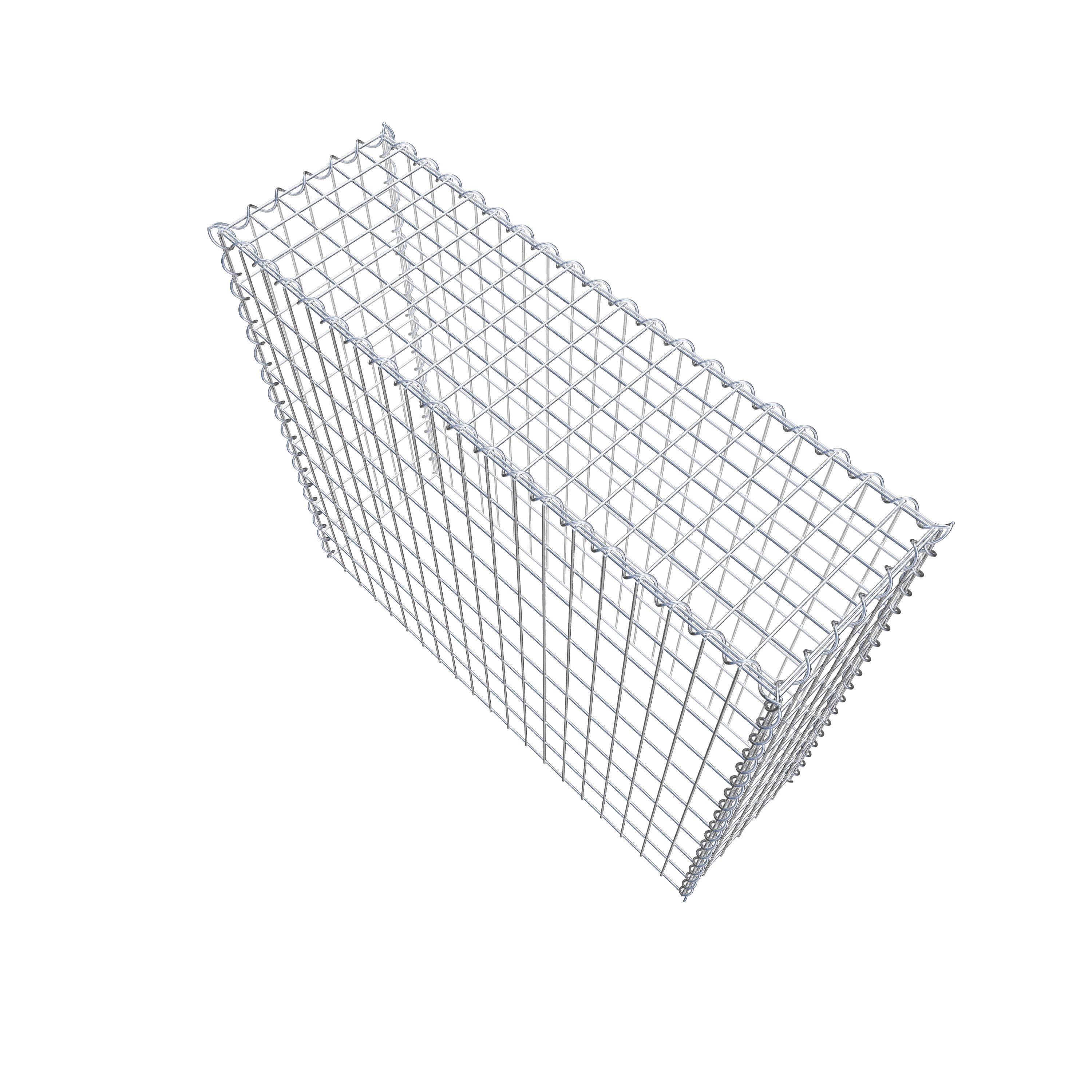 Grown-on gabion type 3 100 cm x 90 cm x 30 cm (L x H x D), mesh size 5 cm x 10 cm, spiral