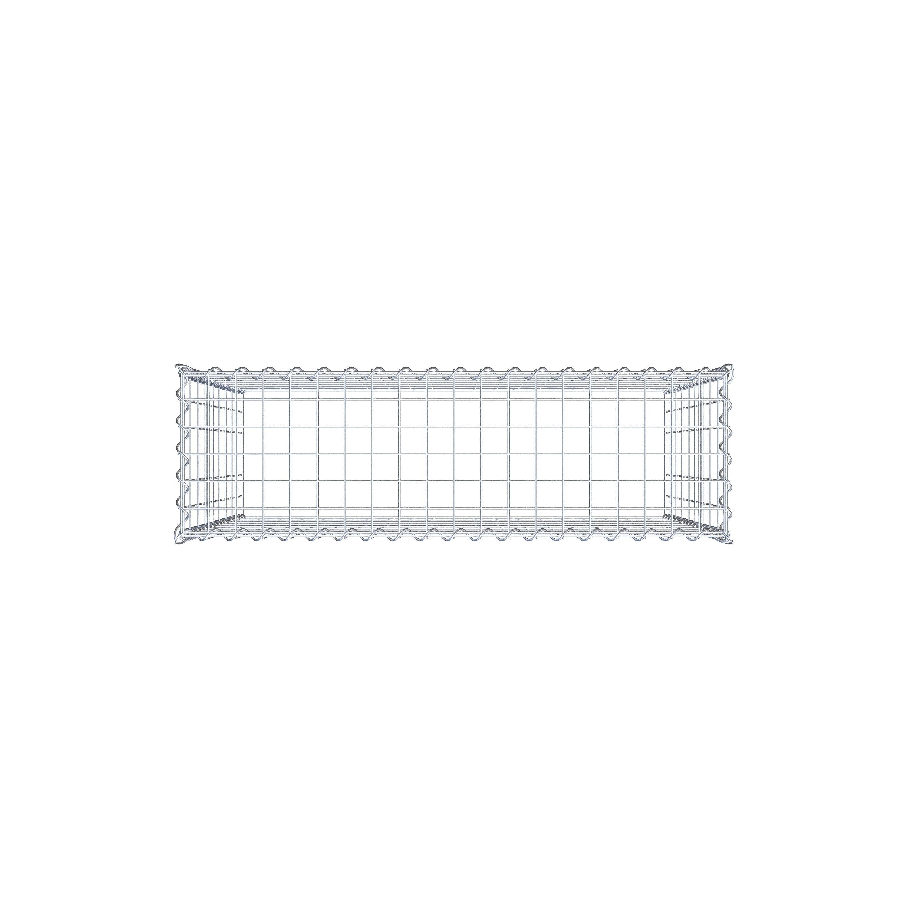 Grown-on gabion type 3 100 cm x 90 cm x 30 cm (L x H x D), mesh size 5 cm x 10 cm, spiral