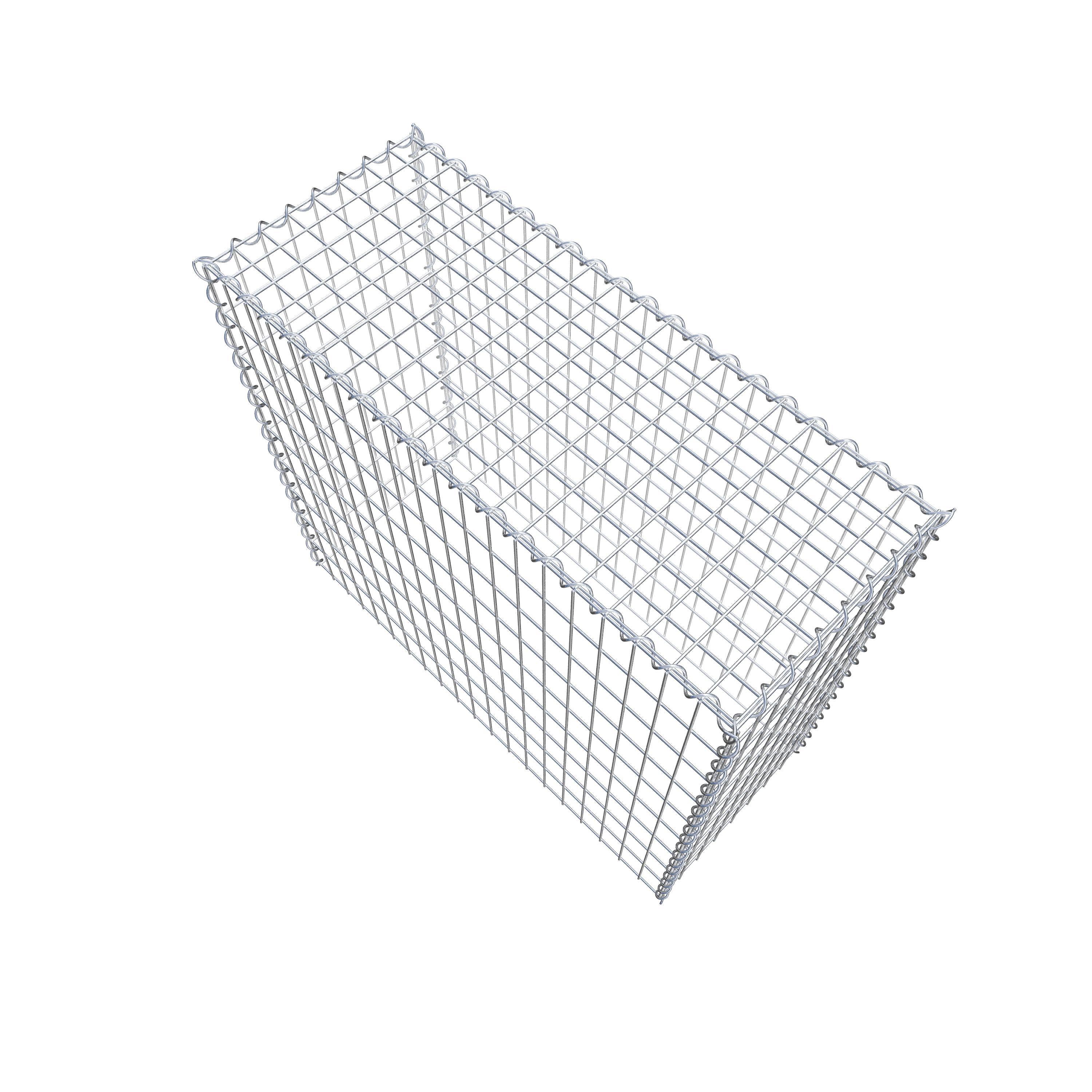 Add-on schanskorf type 3 100 cm x 90 cm x 40 cm (L x H x D), maaswijdte 5 cm x 10 cm, spiraalvormig