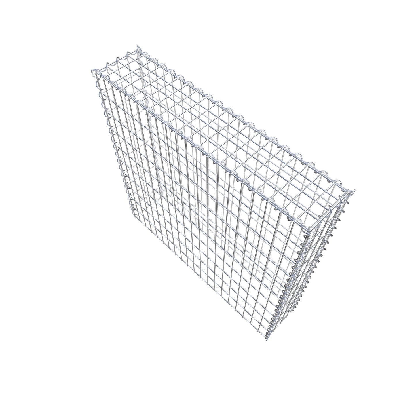 Opvokset gabion type 3 100 cm x 100 cm x 20 cm (L x H x D), maskestørrelse 5 cm x 10 cm, spiral