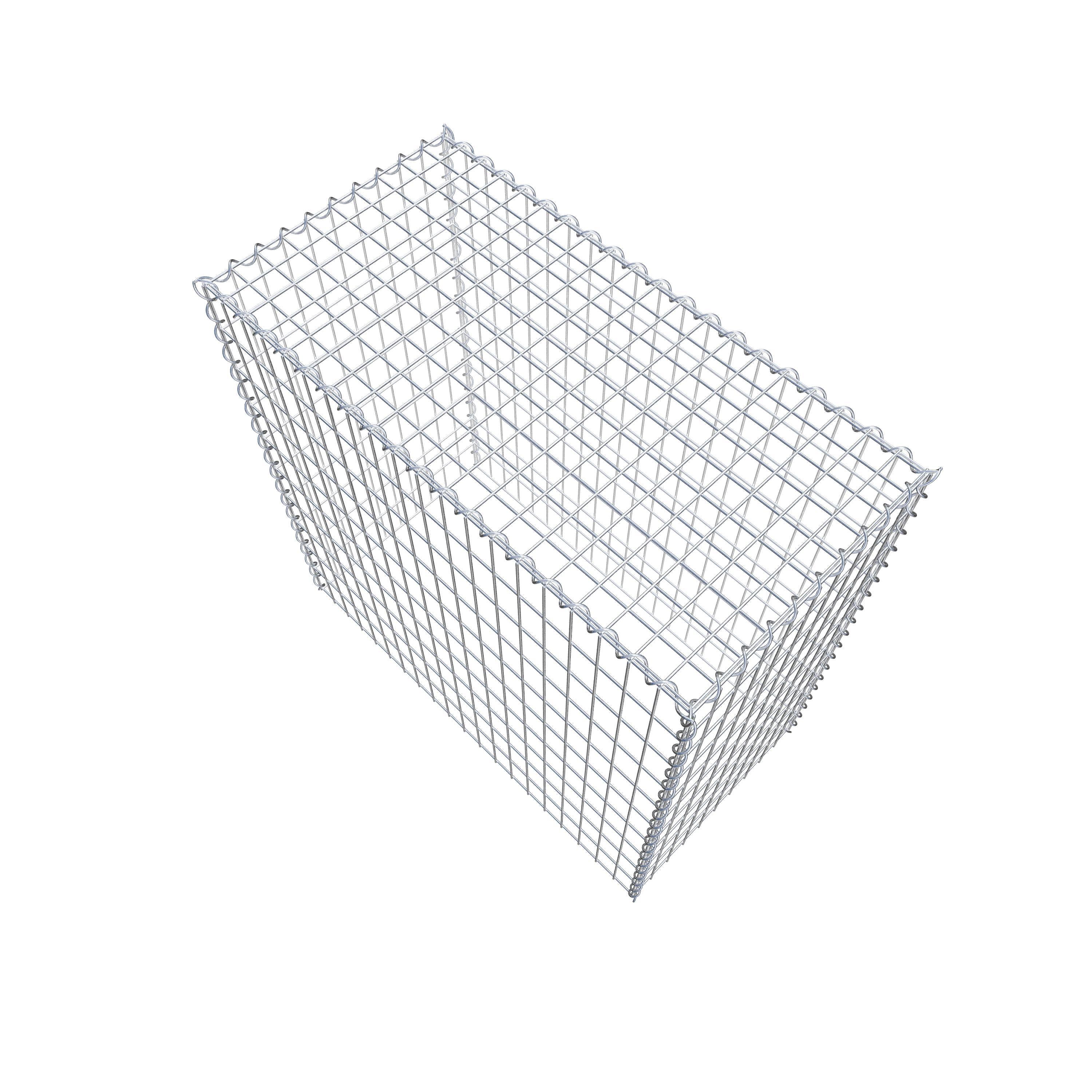 Grown-on gabion type 3 100 cm x 100 cm x 50 cm (L x H x D), mesh size 5 cm x 10 cm, spiral