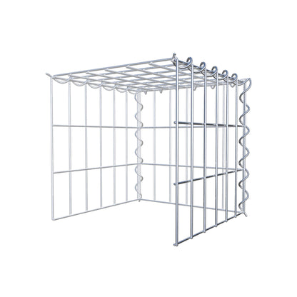 Gabion rapporté type 4 30 cm x 30 cm x 30 cm (L x H x P), mailles 5 cm x 10 cm, spirale